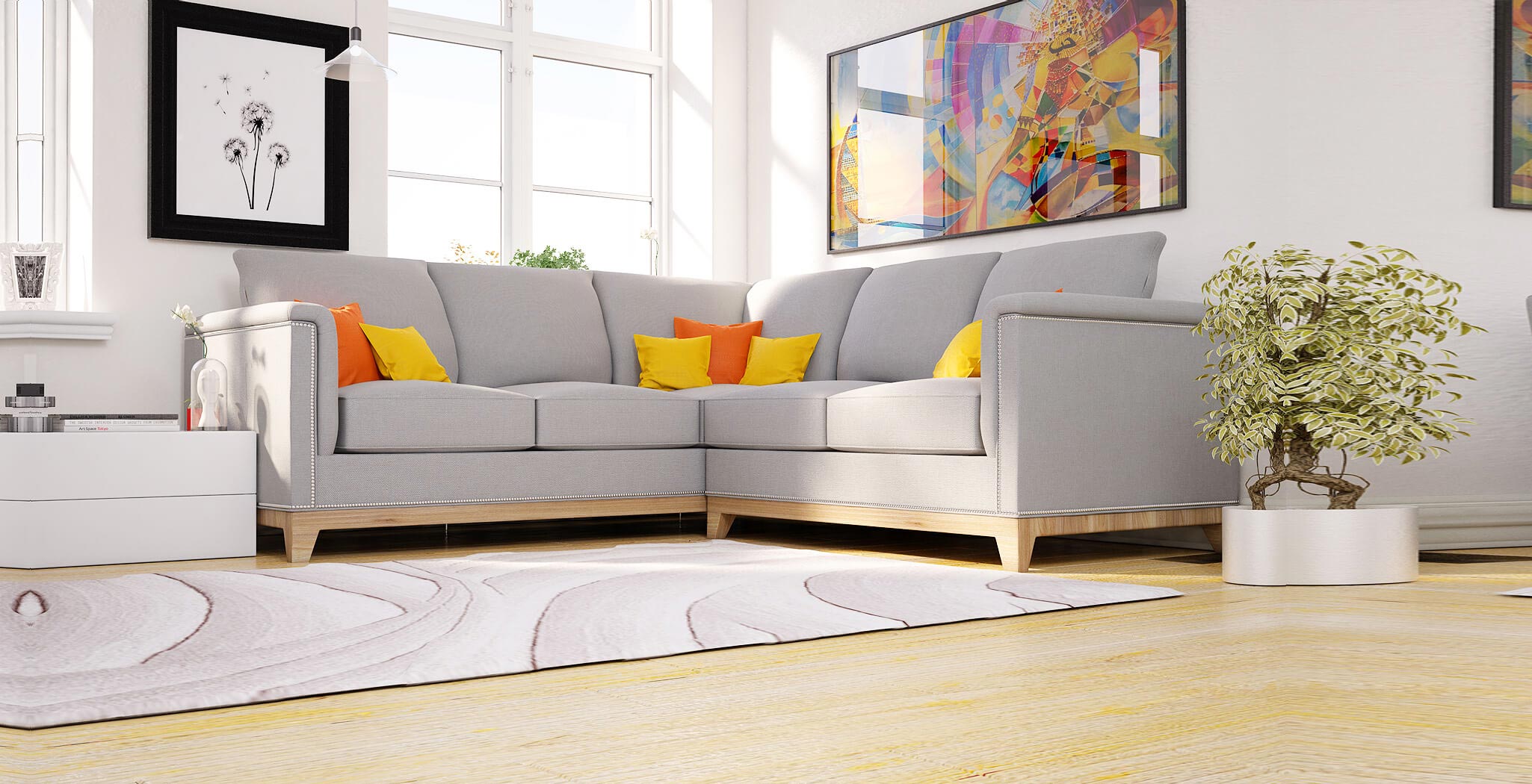 Sofia Sectional sleeper furniture design 2
