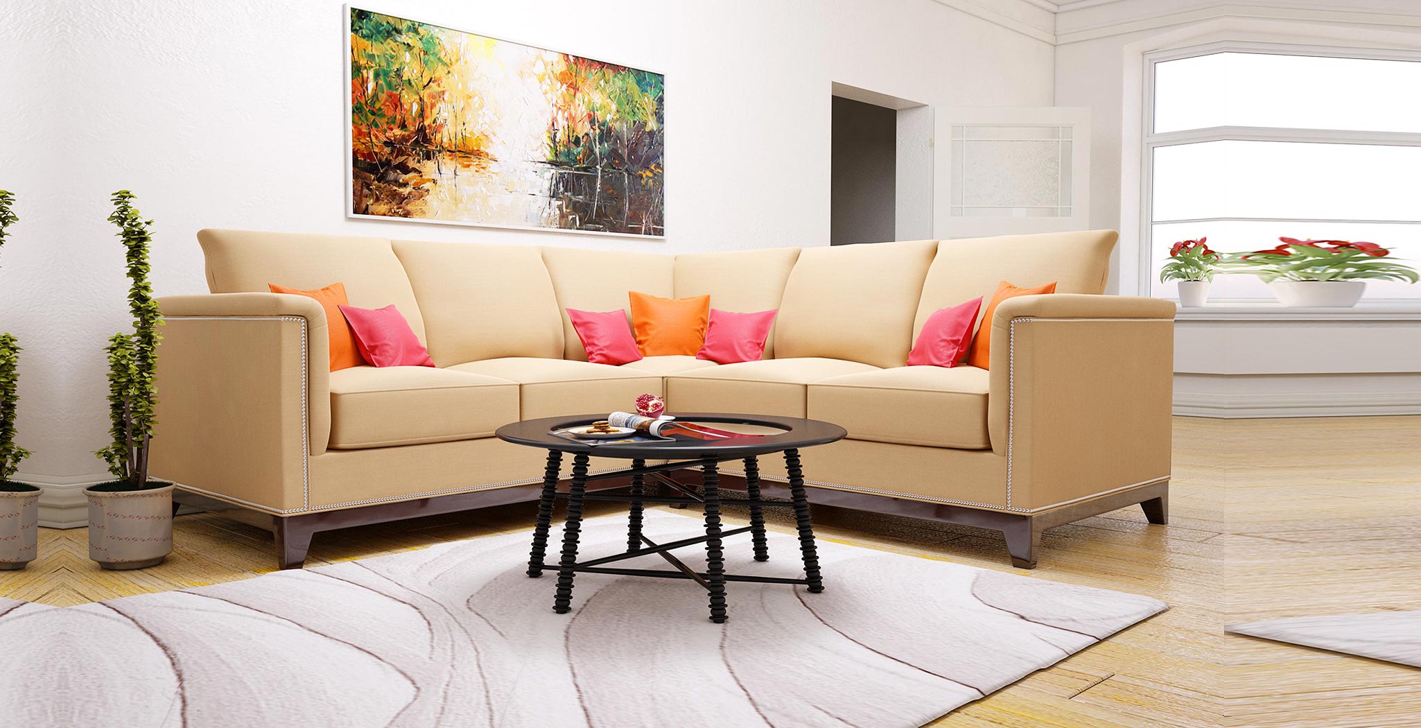 Sofia Sectional sleeper furniture design 4