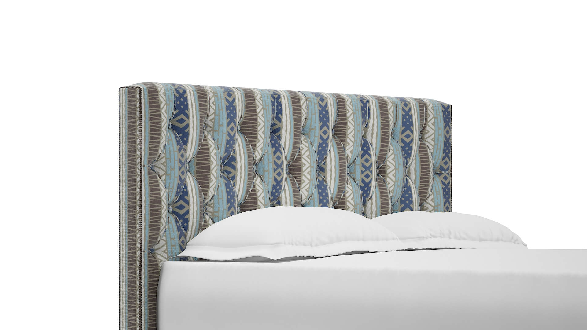 Aida Bodhi Indigo Bed Queen Headboard