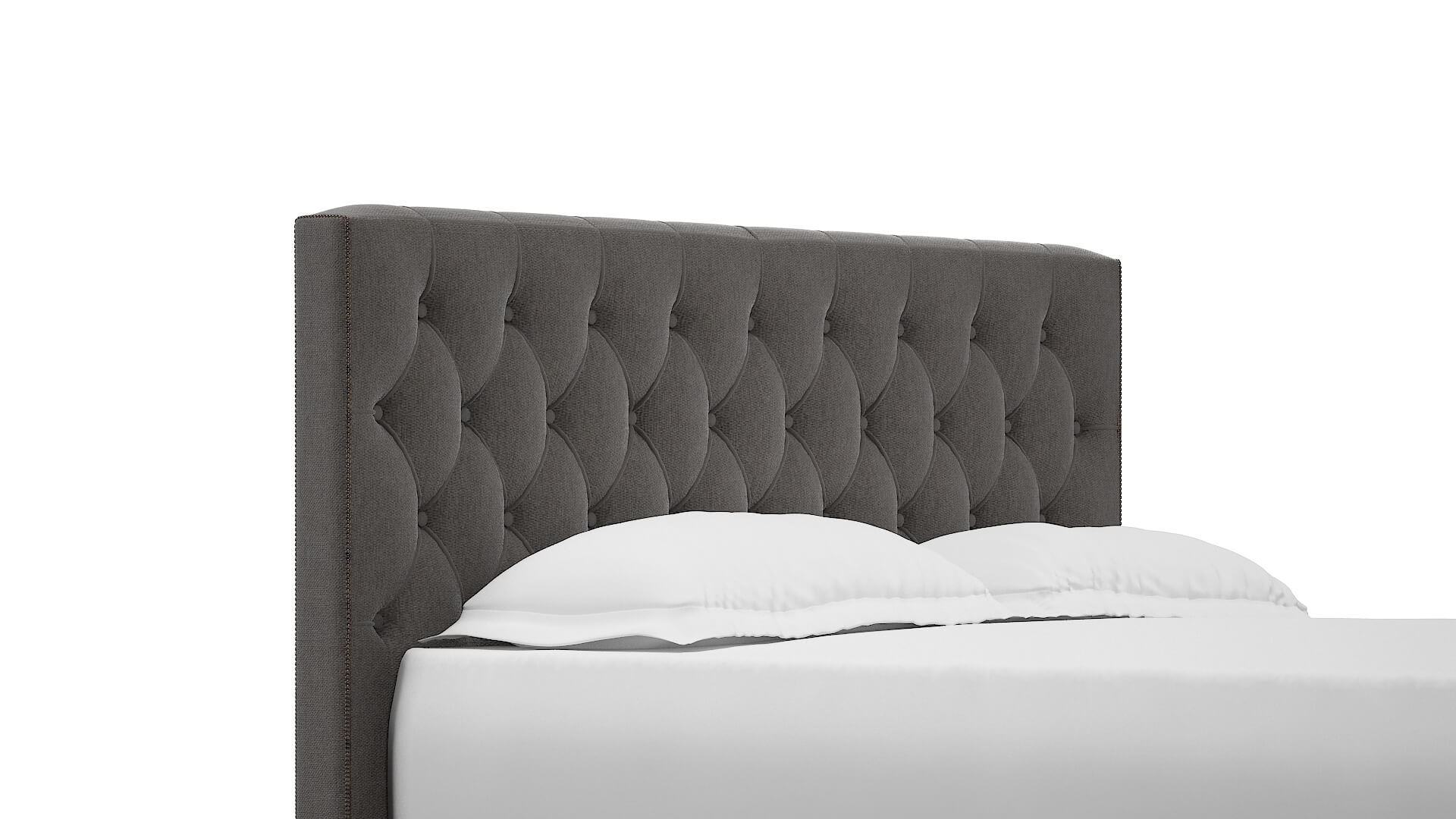 Aida Cosmo Charcoal Bed Queen Headboard