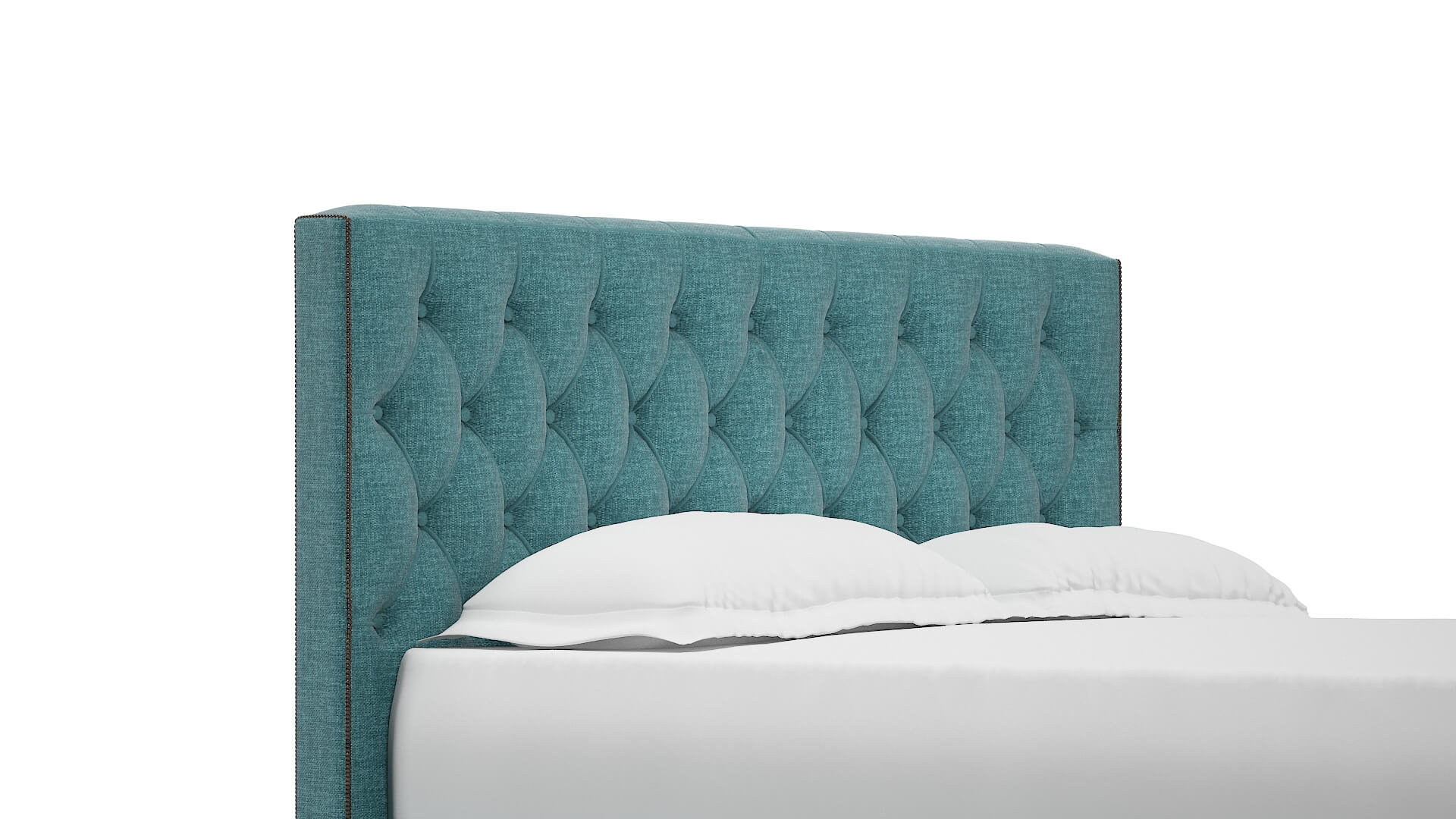 Aida Keylargo Teal Bed Queen Headboard