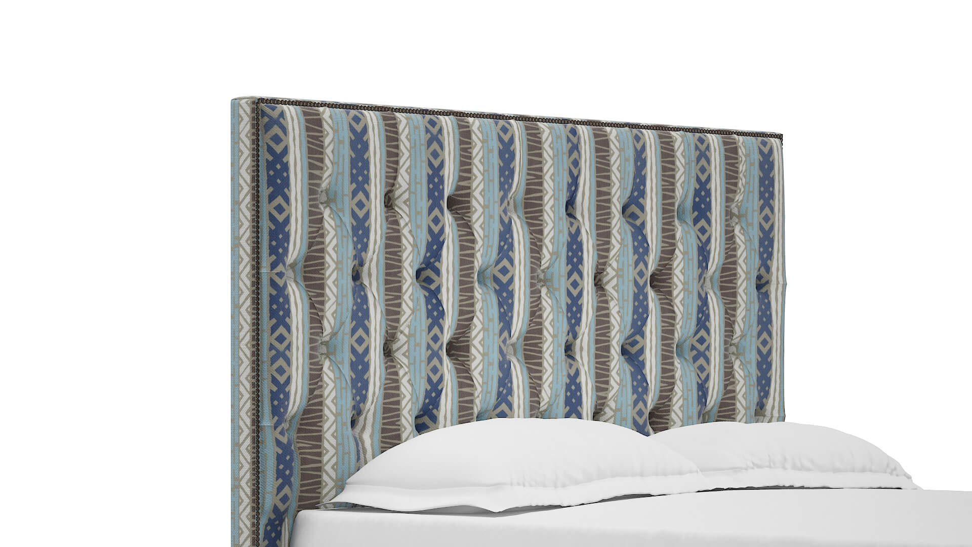Bellezza Bodhi Indigo Bed Queen Headboard