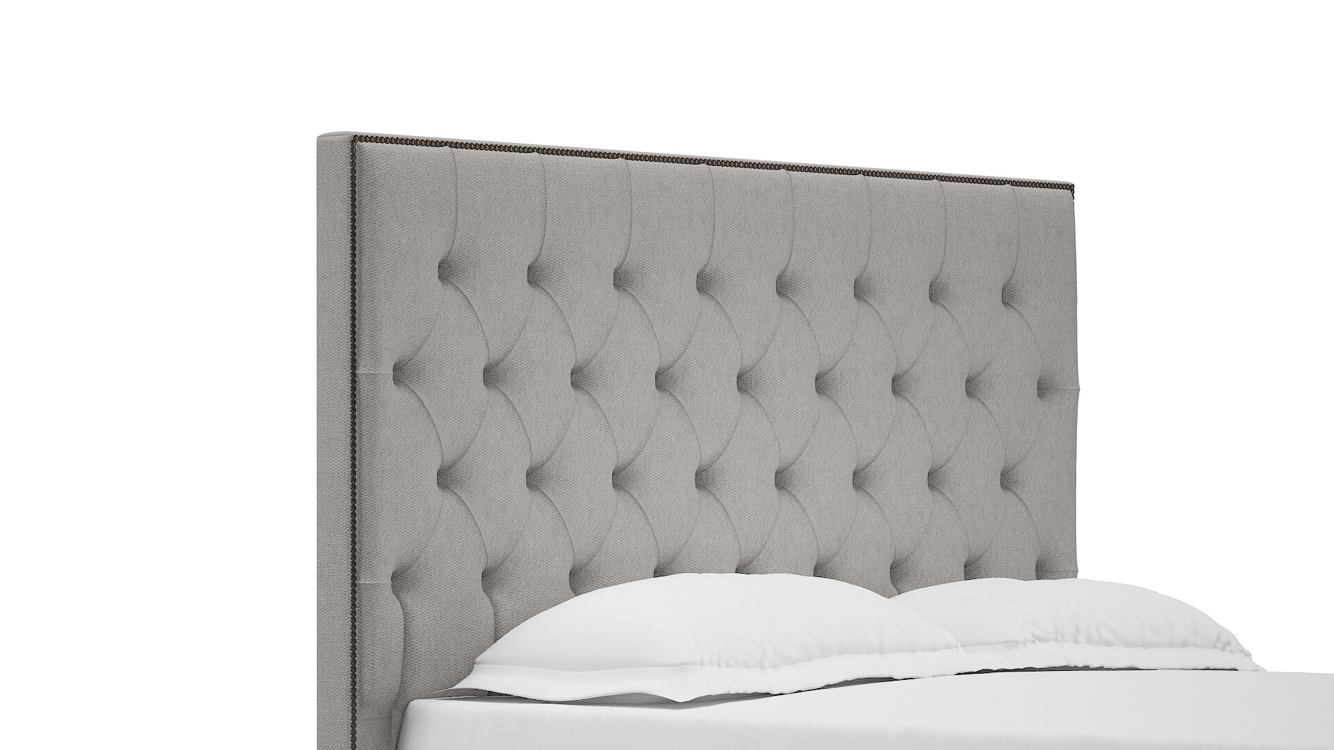 Bellezza Cosmo Silver Bed Queen Headboard
