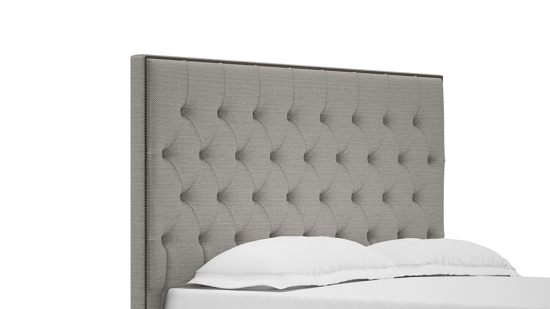 Bellezza Derby Grey Bed Queen Headboard