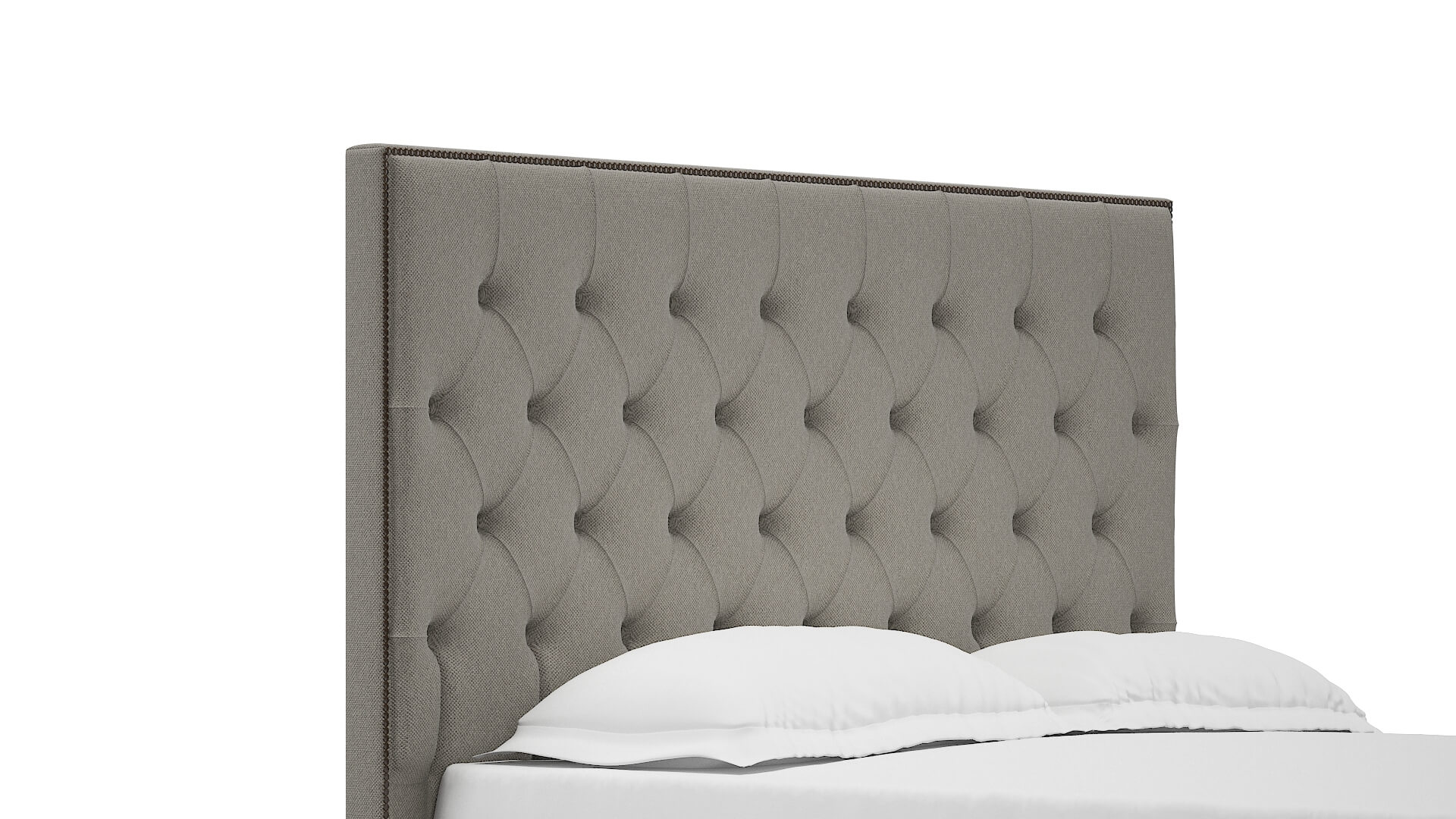 Bellezza Oscar Silver Bed Queen Headboard