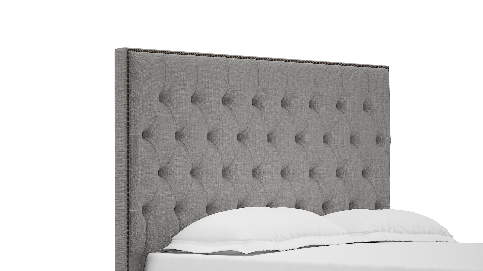 Bellezza Parker Silver Bed Queen Headboard