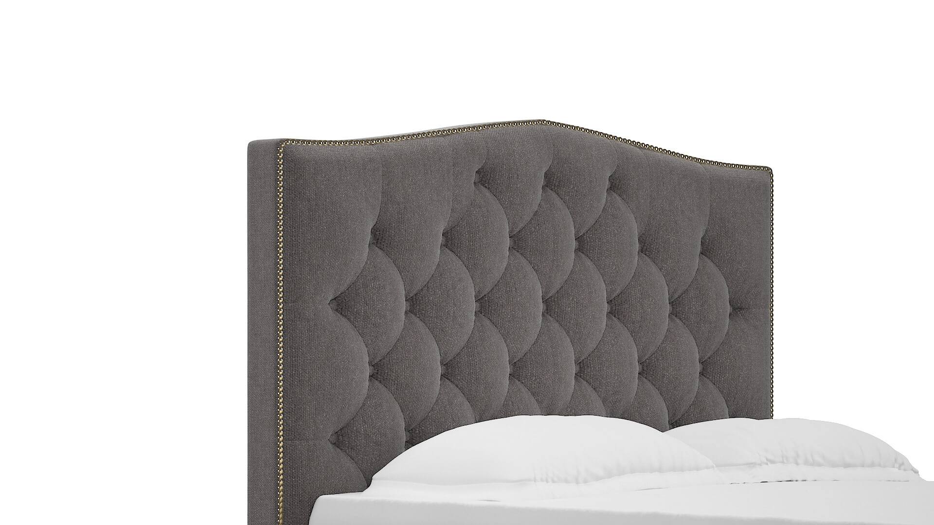Bijou Atlas_plz Silver Bed Queen Headboard