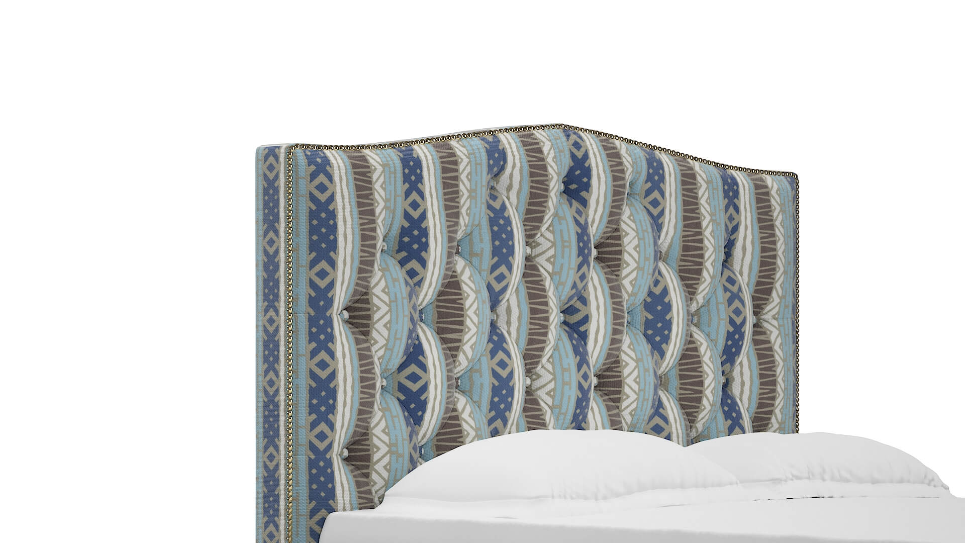 Bijou Bodhi Indigo Bed Queen Headboard