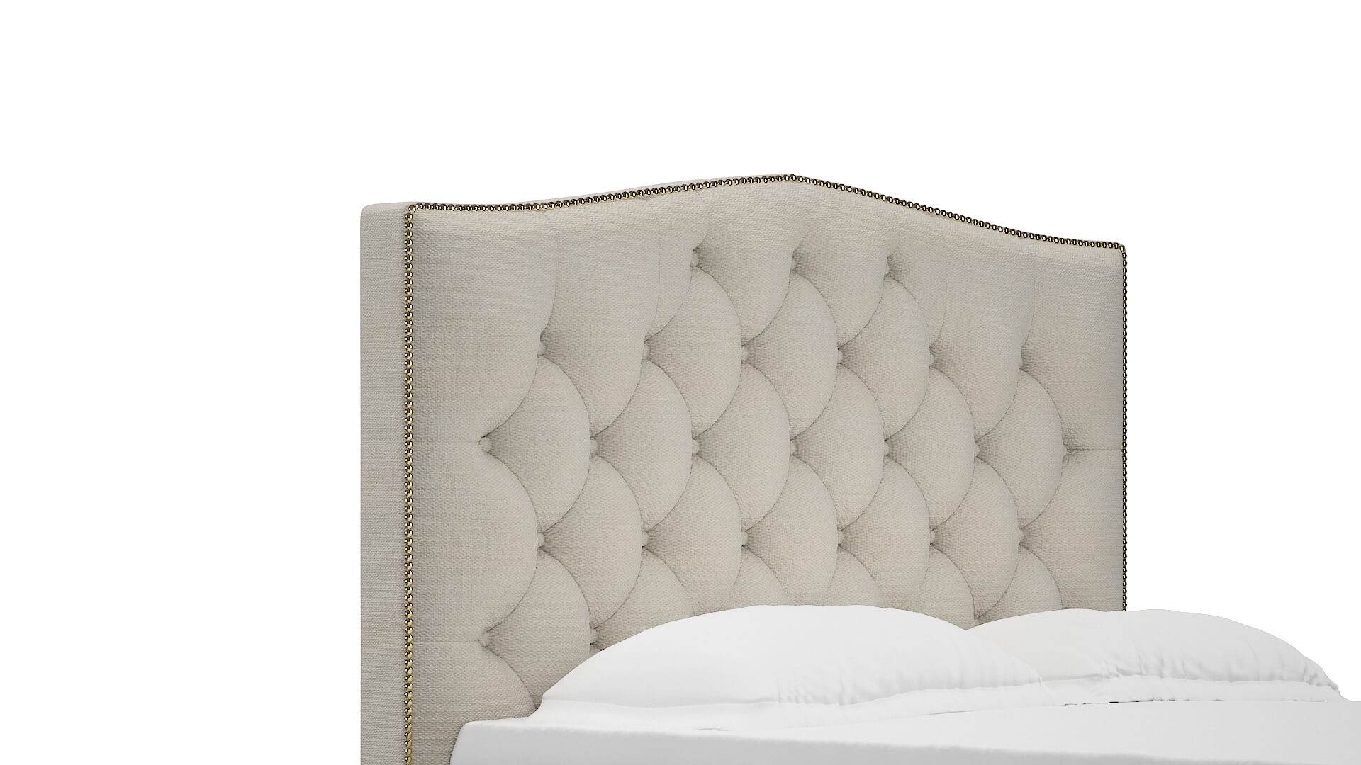 Bijou Bungalow Ivory Bed Queen Headboard