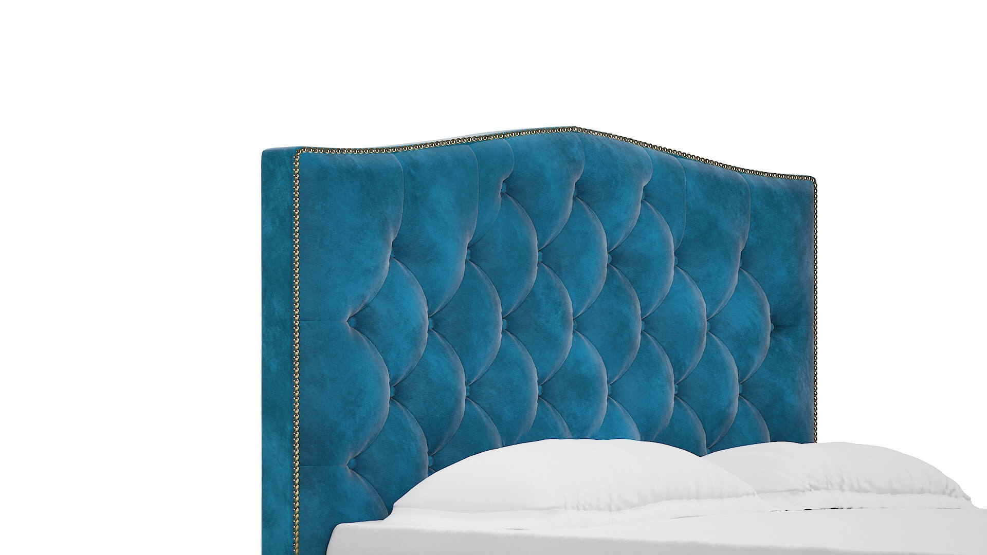 Bijou Buzz Teal Bed Queen Headboard