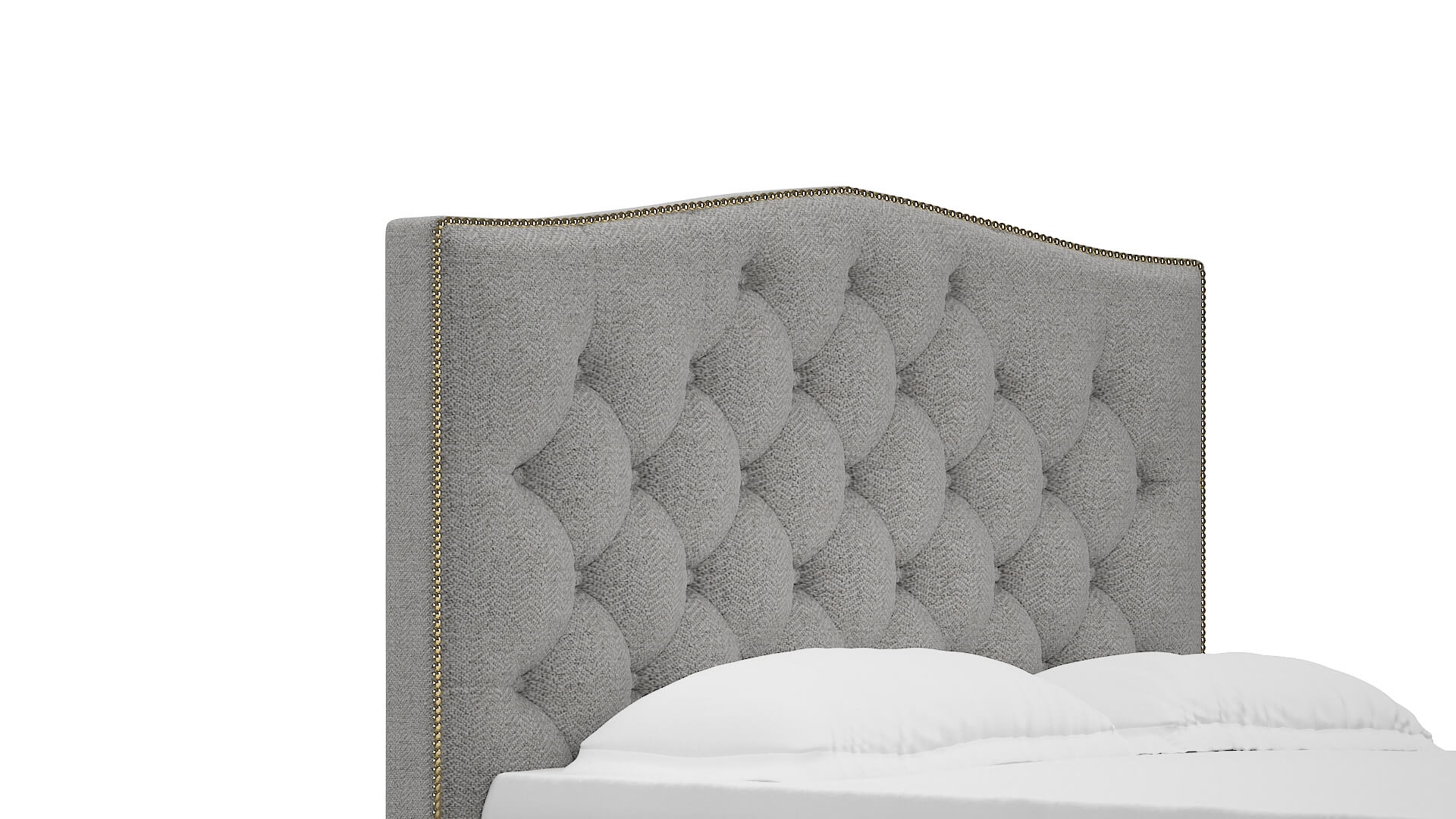 Bijou Catalina Silver Bed Queen Headboard