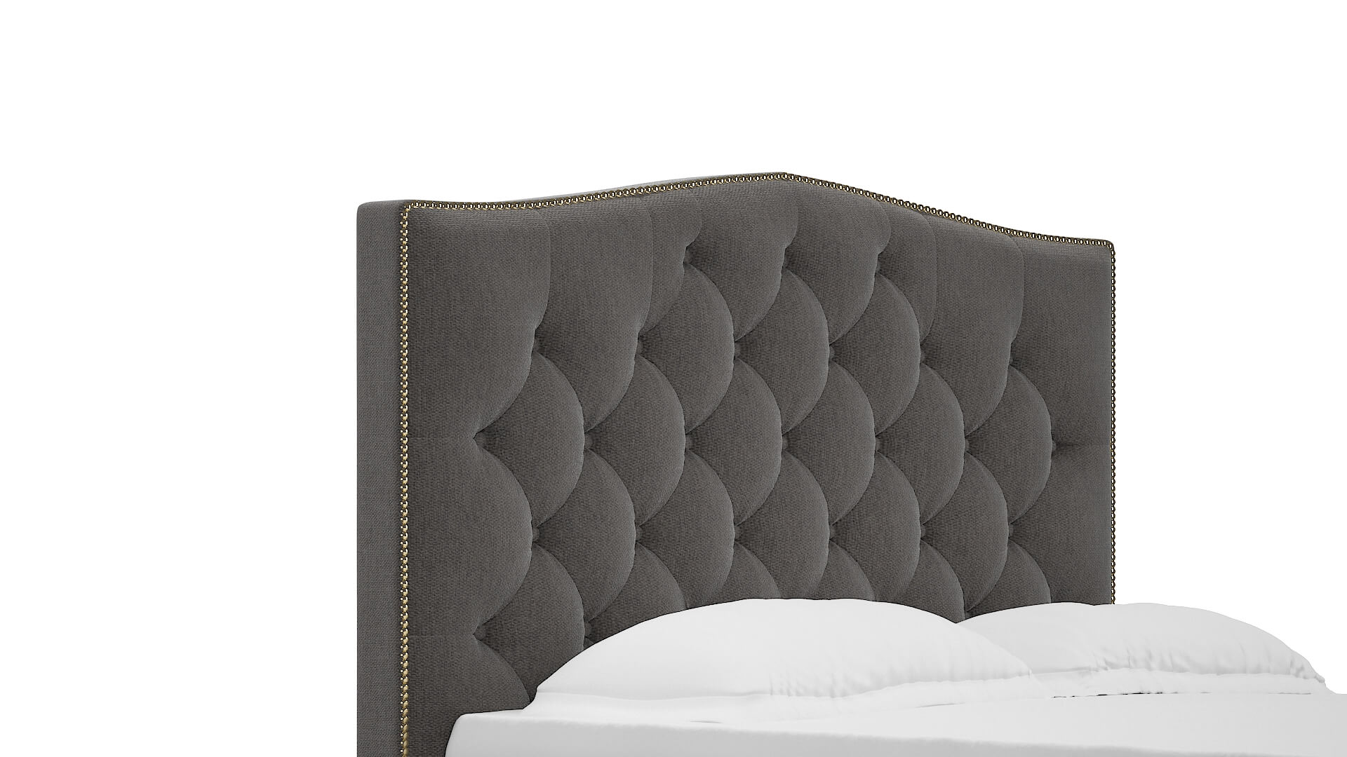 Bijou Cosmo Charcoal Bed Queen Headboard