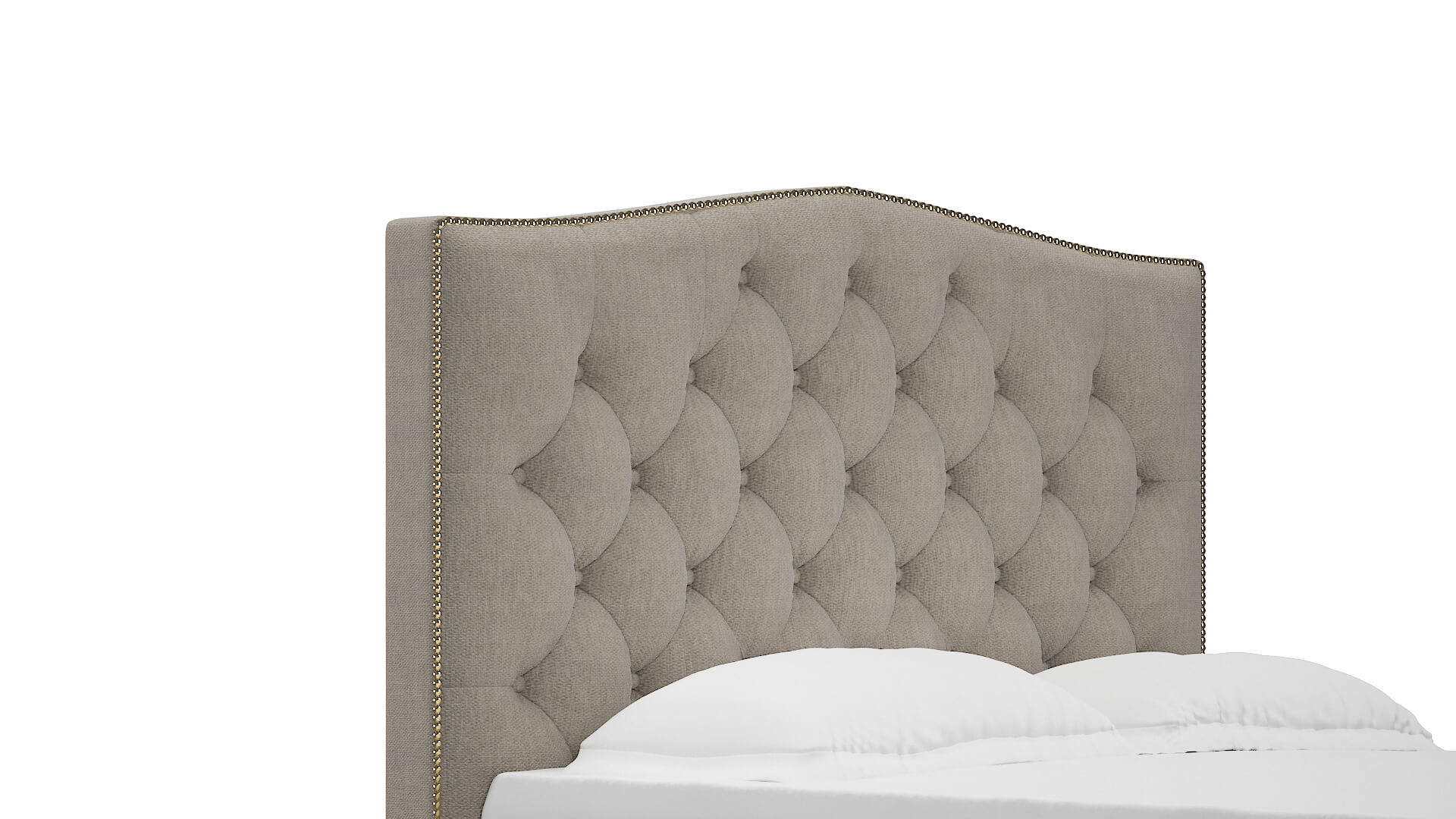 Bijou Derby Linen Bed Queen Headboard