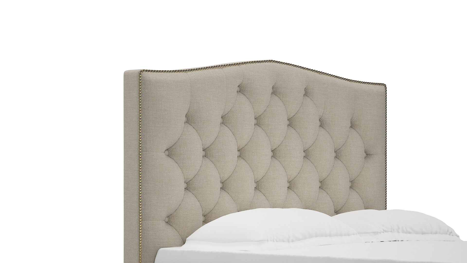 Bijou Keylargo Almond Bed Queen Headboard