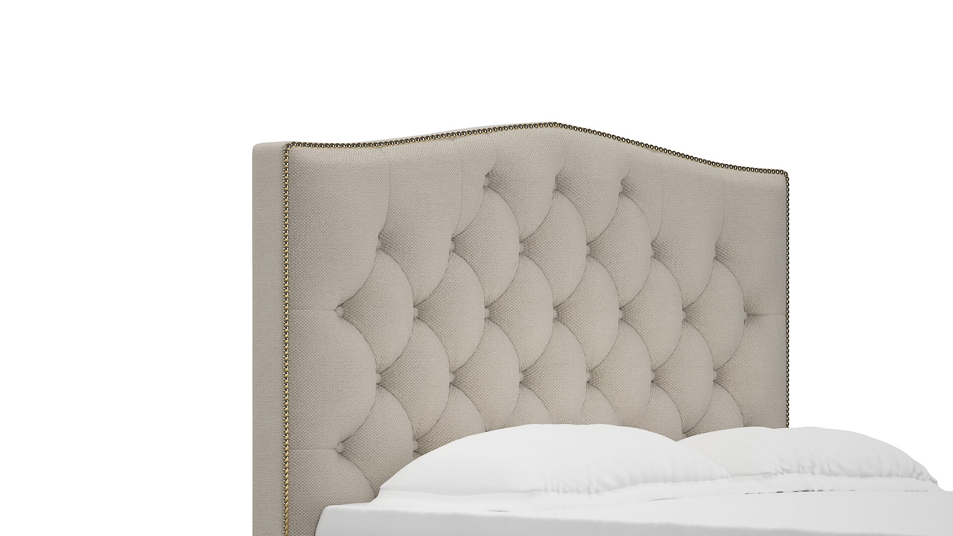 Bijou Malibu Linen Bed Queen Headboard