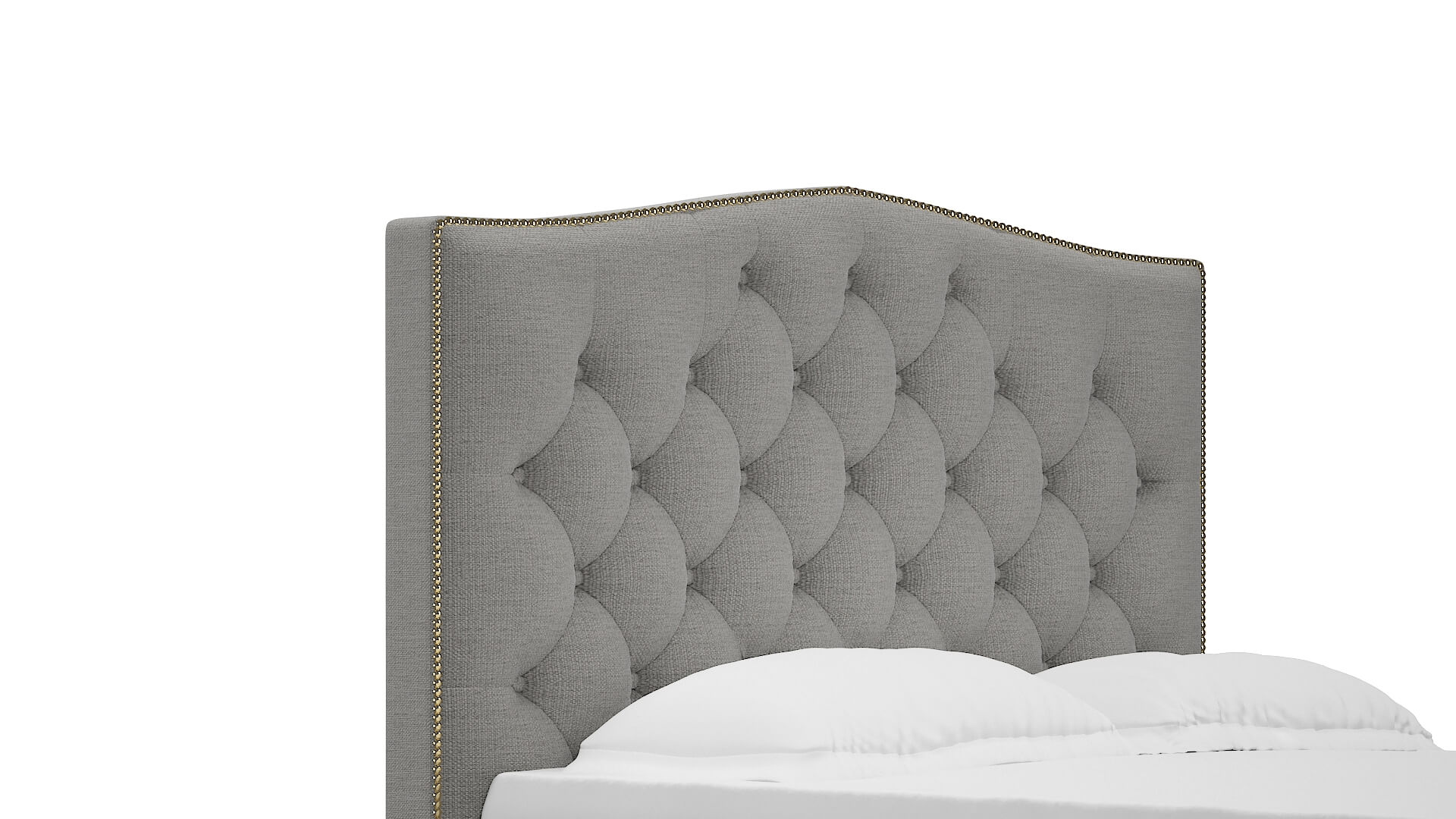 Bijou Parker Silver Bed Queen Headboard