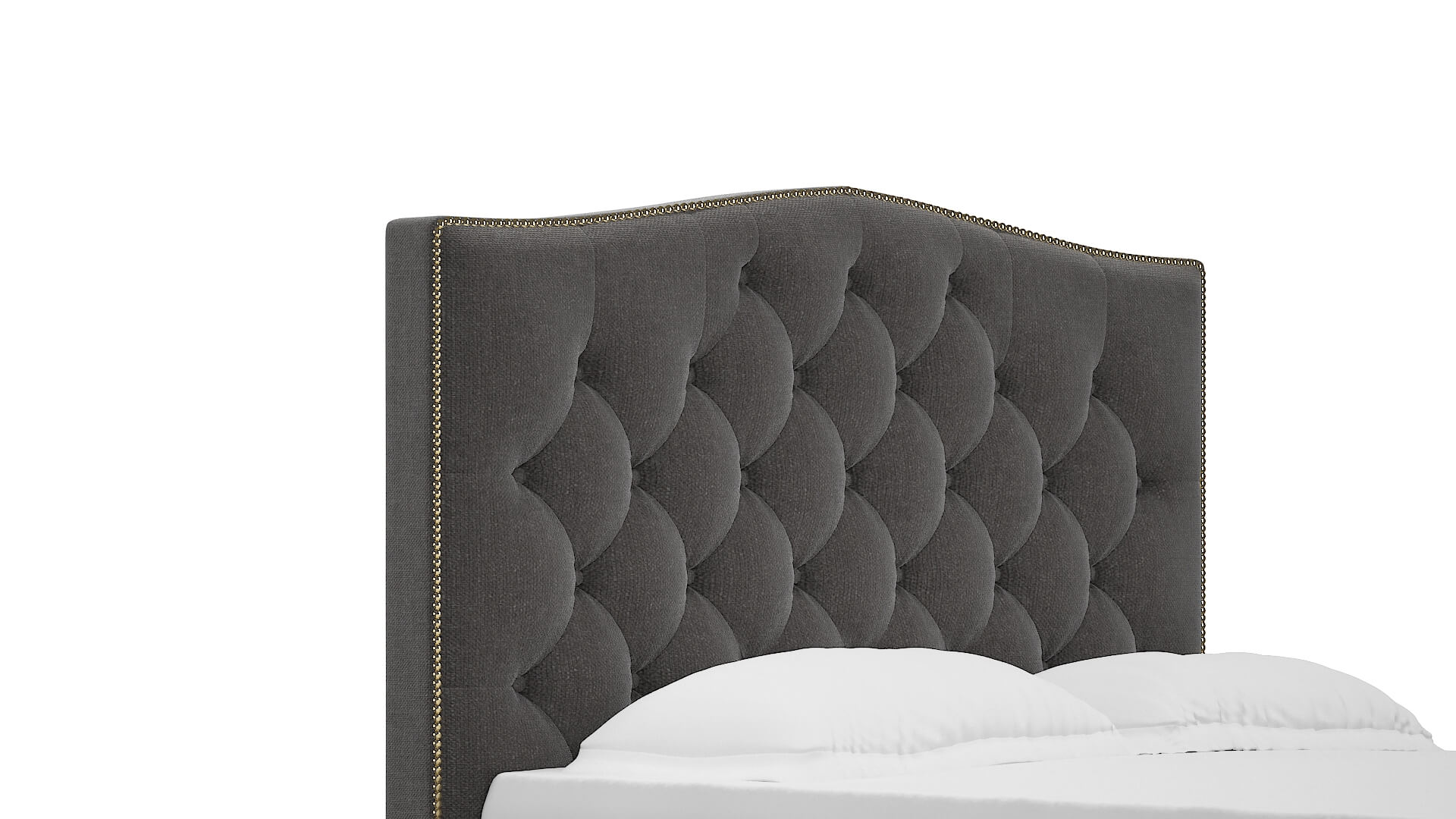 Bijou Sasha Grey Bed Queen Headboard