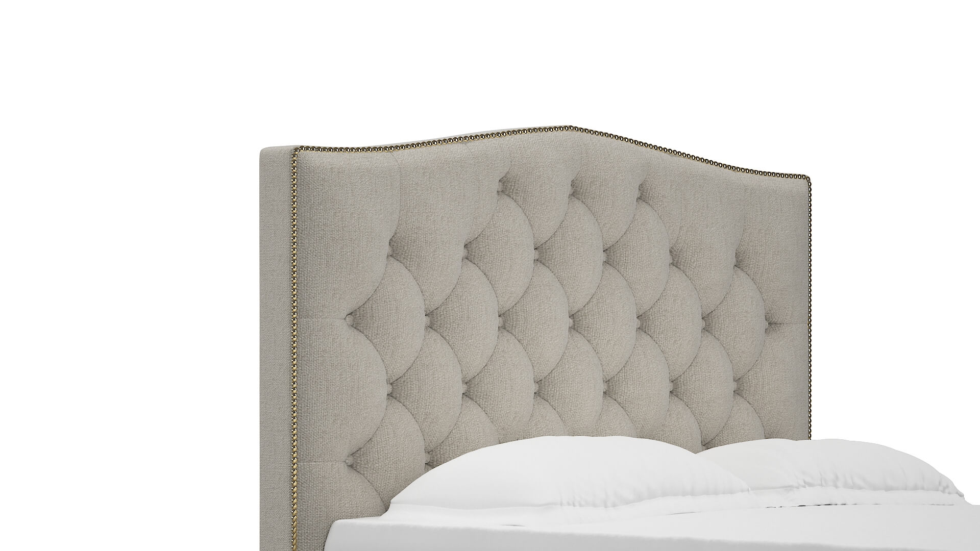 Bijou Sasha Linen Bed Queen Headboard