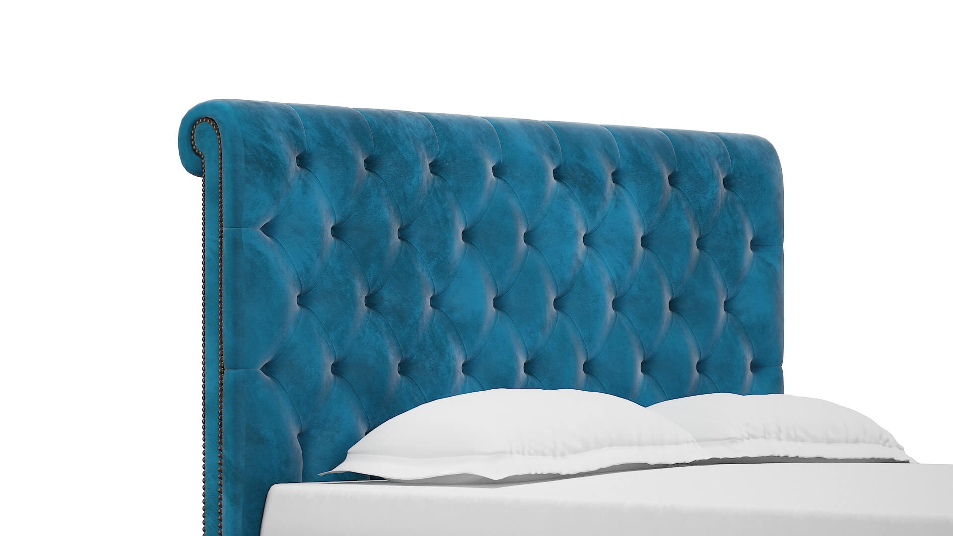 Decima Buzz Teal Bed Queen Headboard