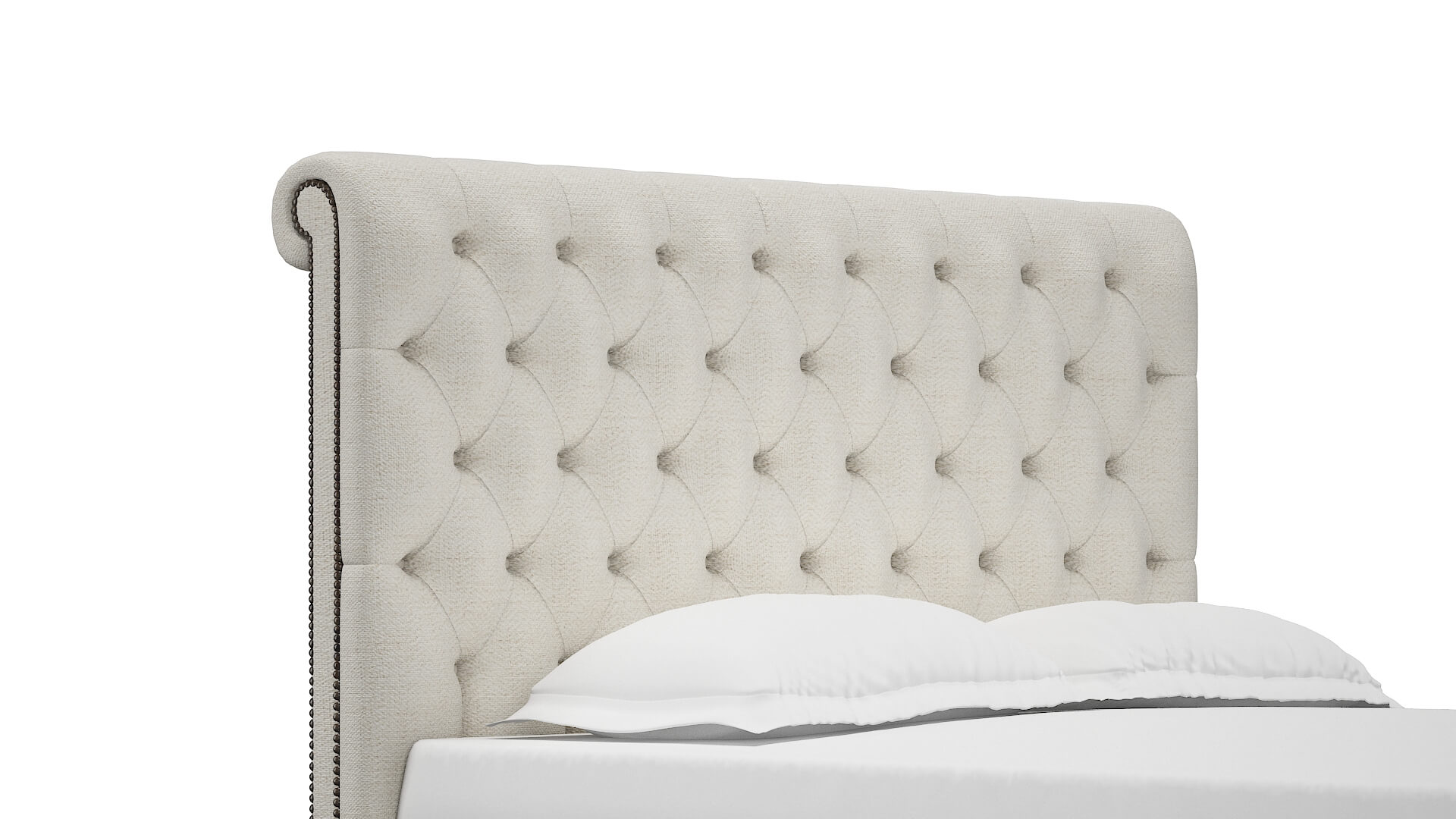 Decima Catalina Ivory Bed Queen Headboard