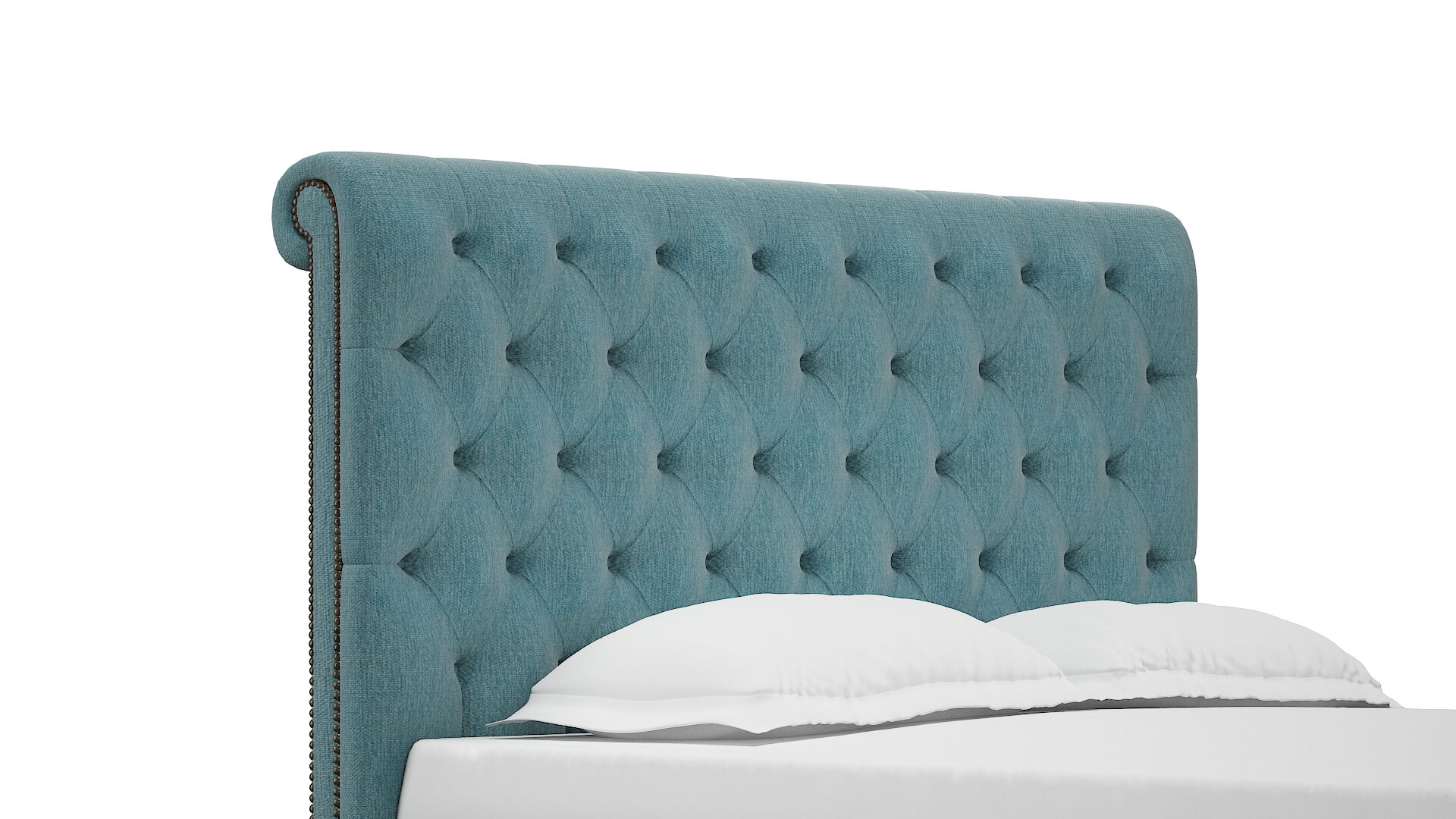 Decima Cosmo Turquoise Bed Queen Headboard
