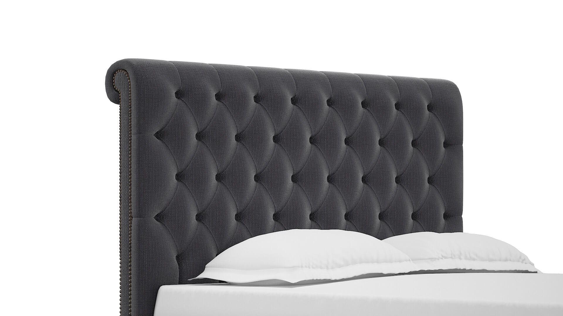 Decima Parker Charcoal Bed Queen Headboard