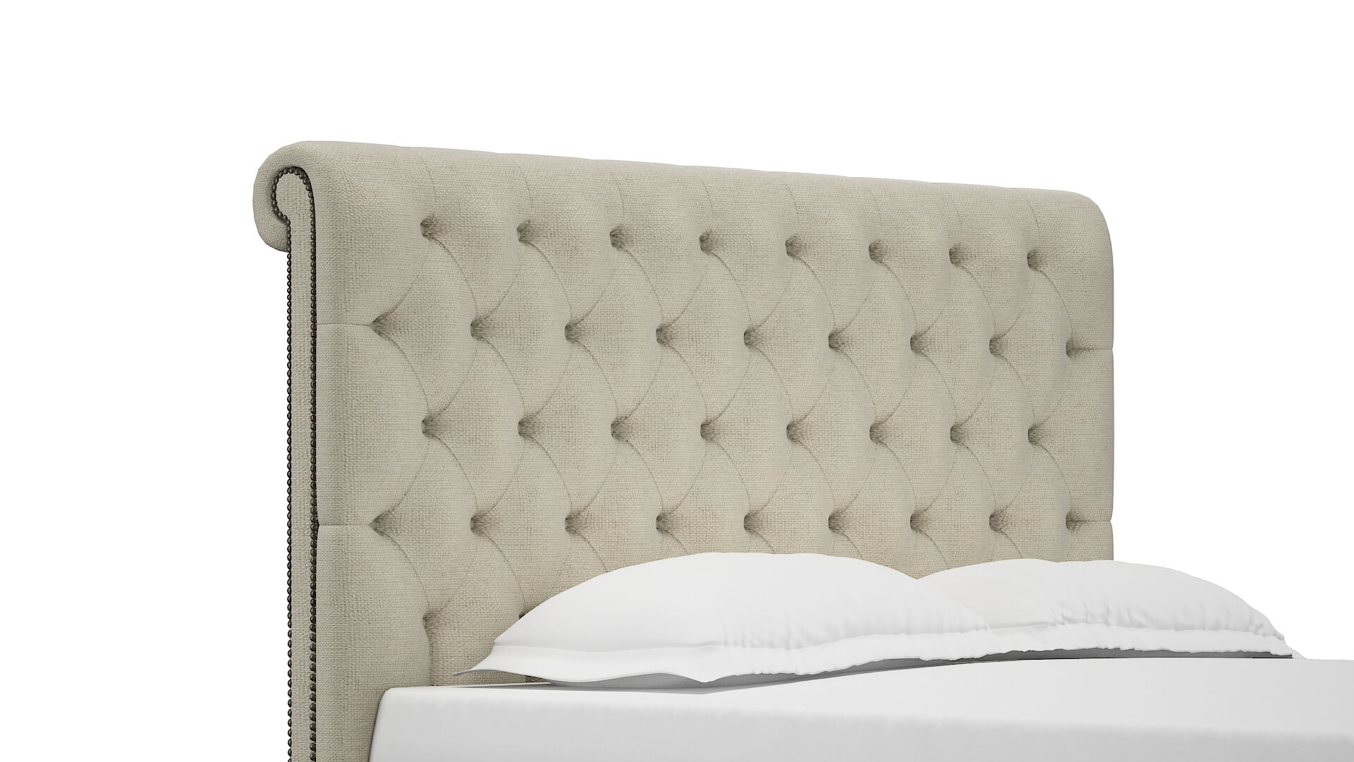 Decima Phoenix Ivory Bed Queen Headboard