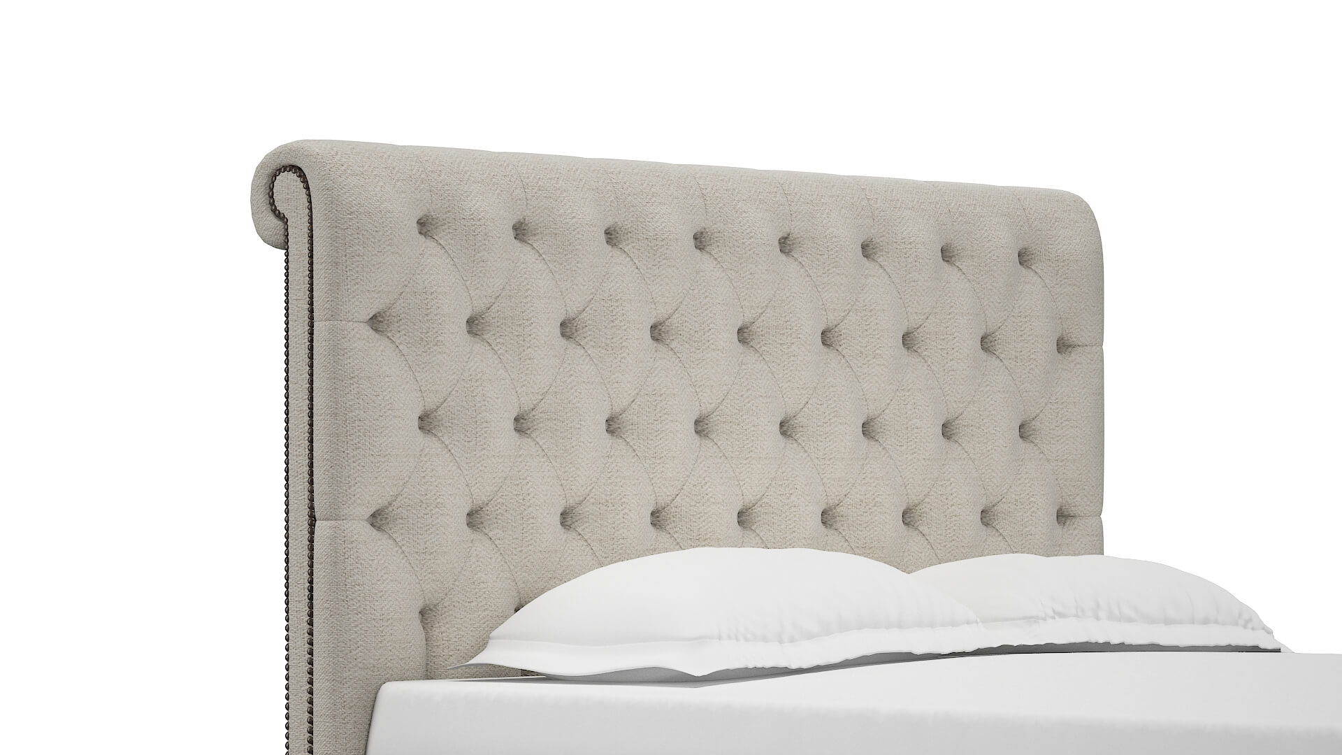Decima Venus Cream Bed Queen Headboard