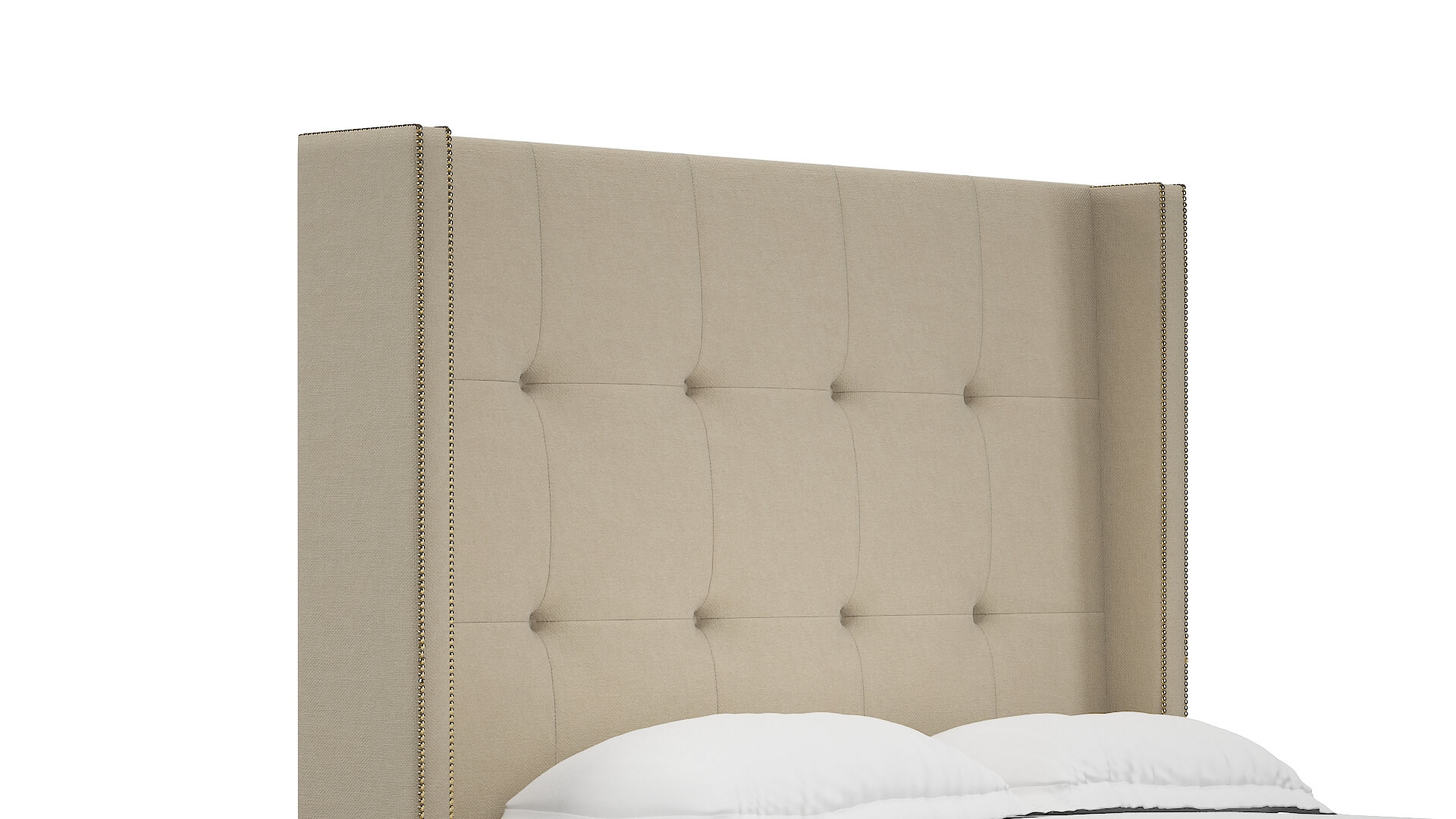 Elias Dream_d Almond Bed Queen Headboard
