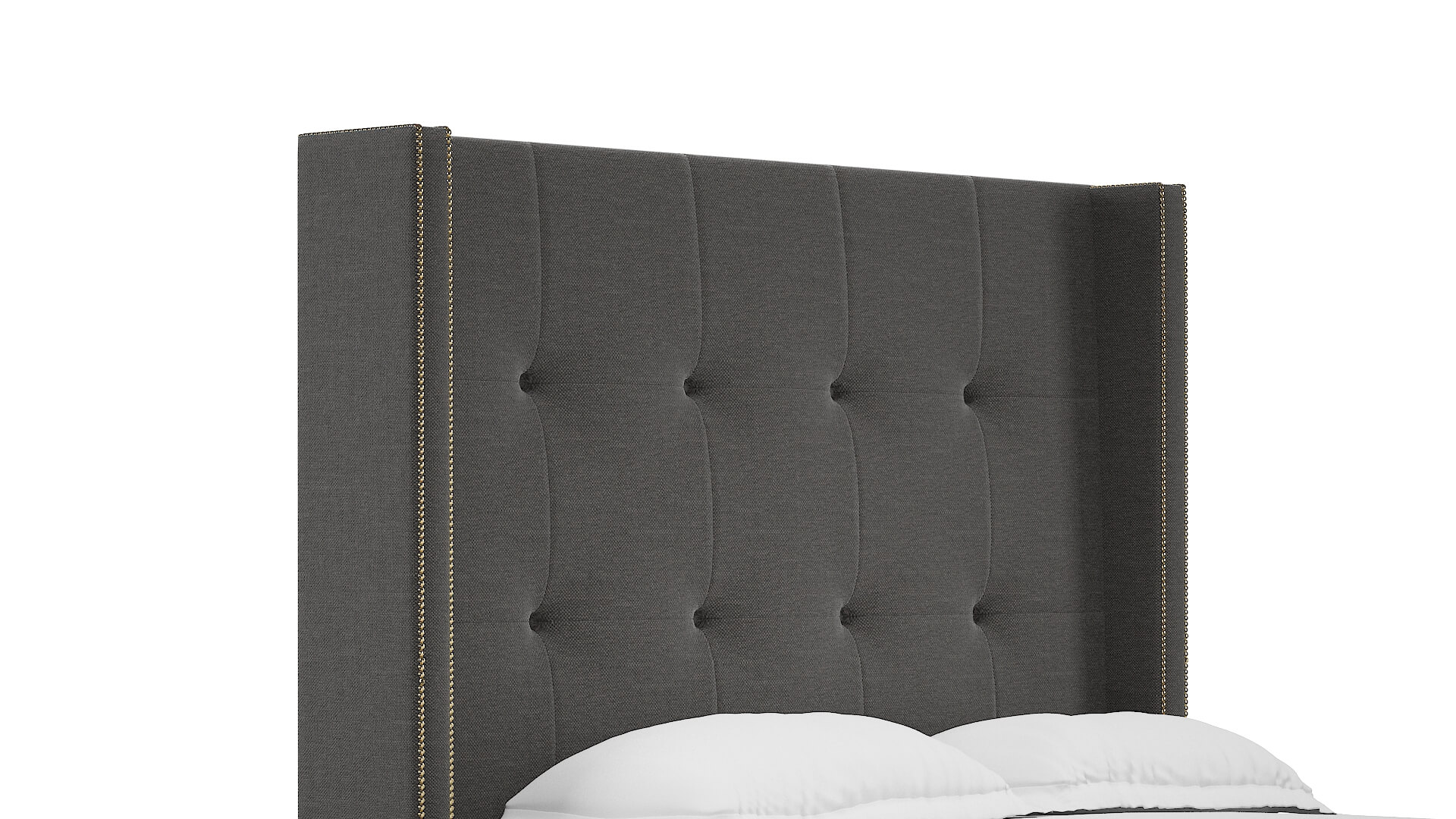 Elias Oscar Grey Bed Queen Headboard