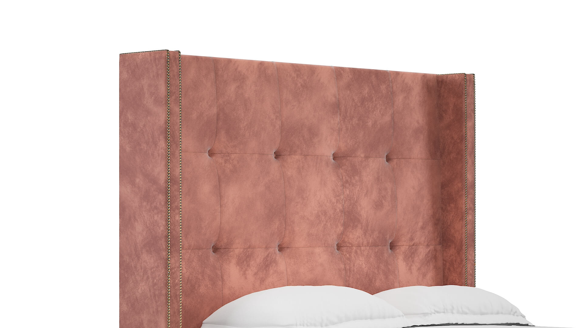Elias Royale Blush Bed Queen Headboard