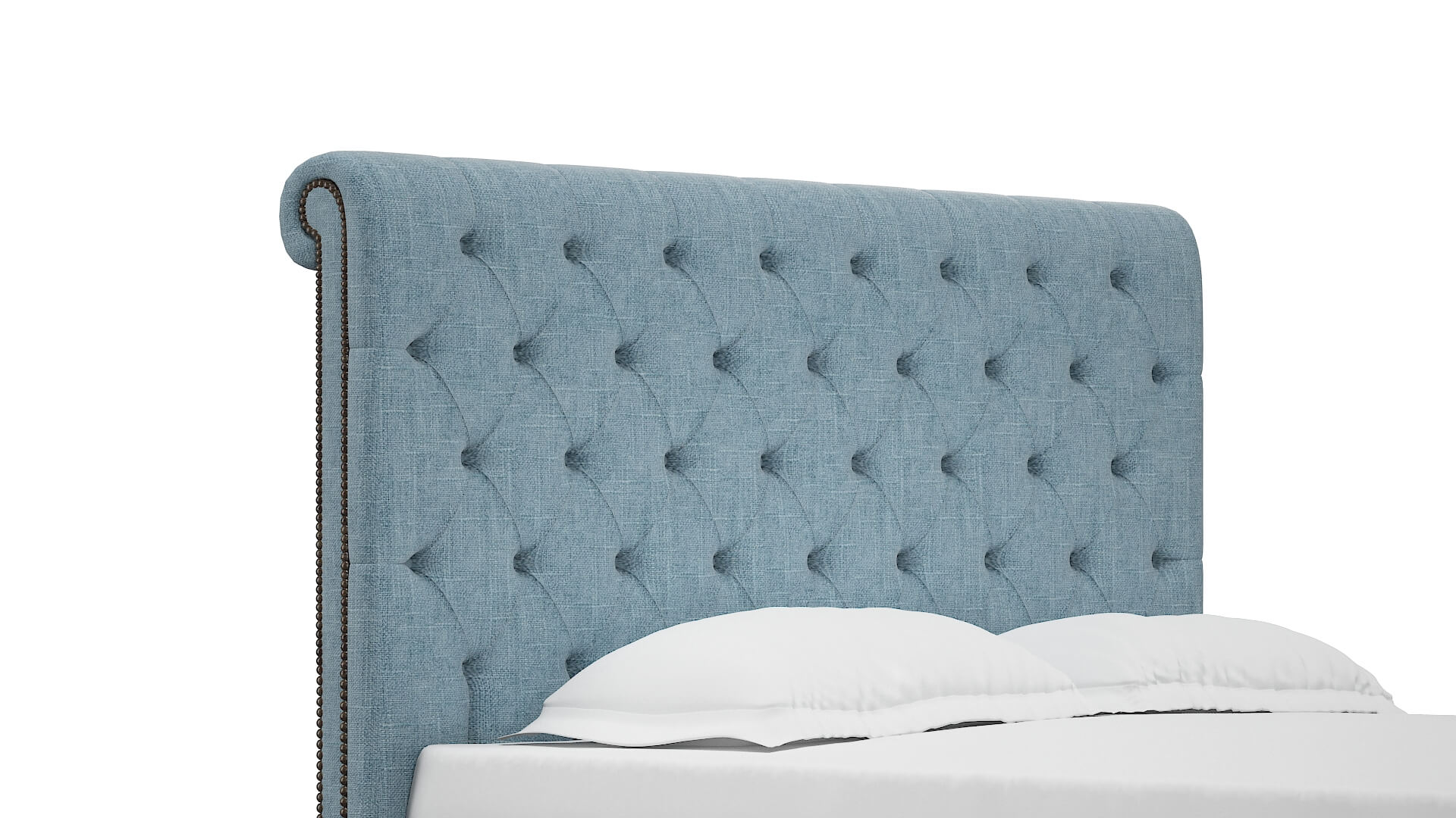 Kaila Atlas Turquoise Bed Queen Headboard