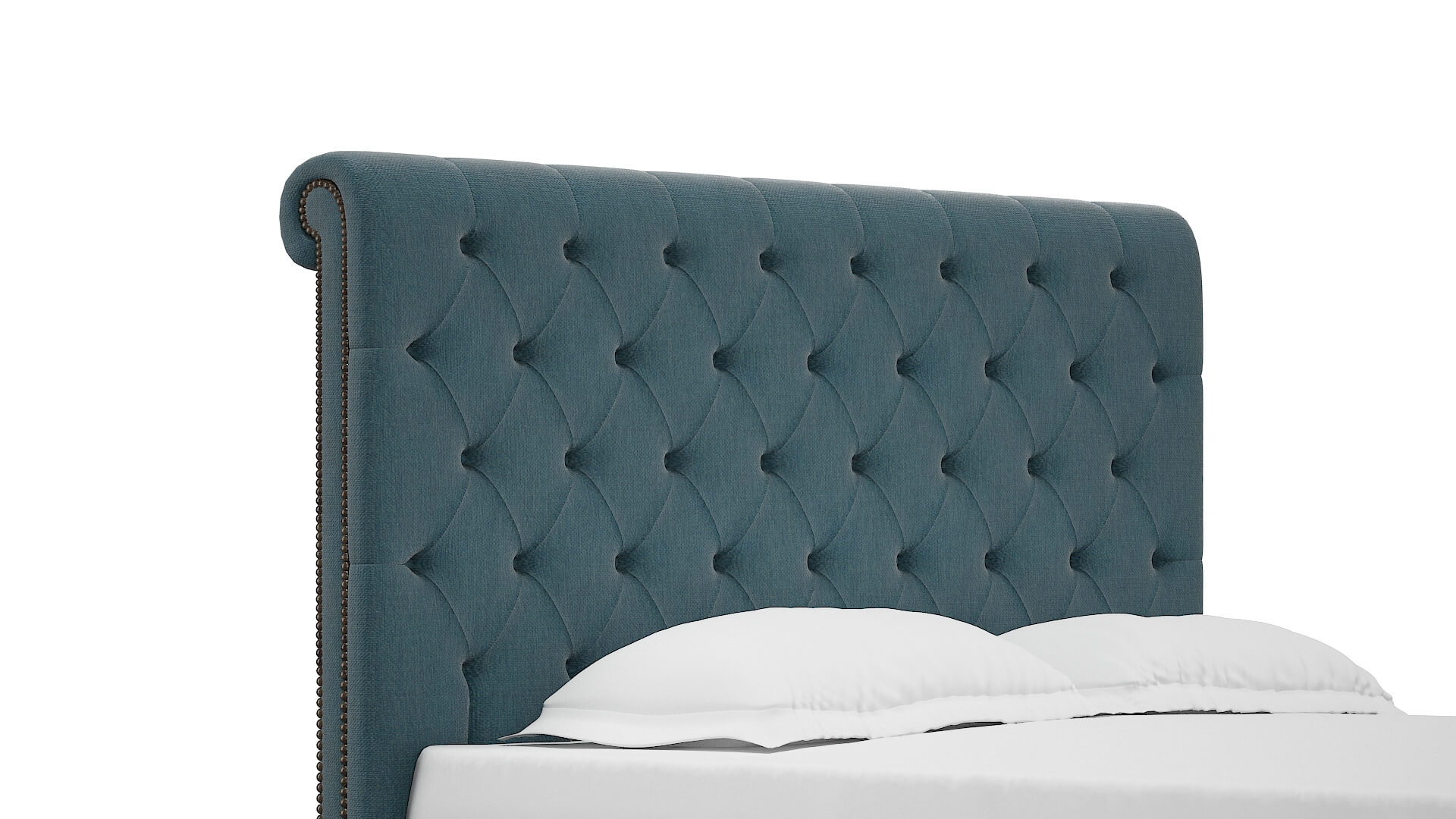 Kaila Cosmo Teal Bed Queen Headboard