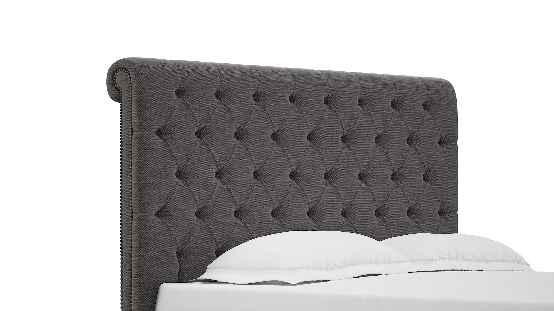 Kaila Oscar Charcoal Bed Queen Headboard