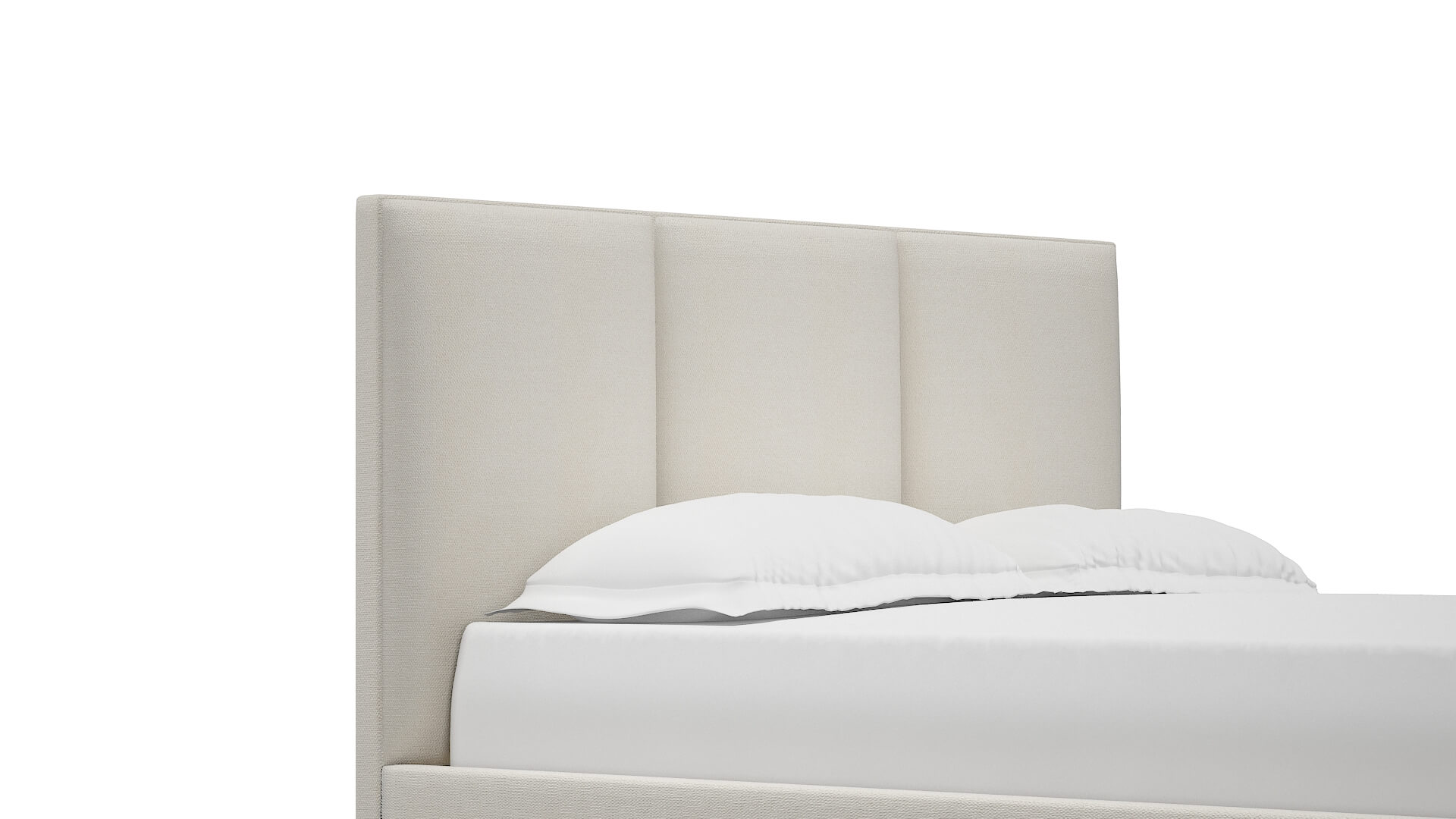 Mia R_prize Cream Bed Queen Headboard