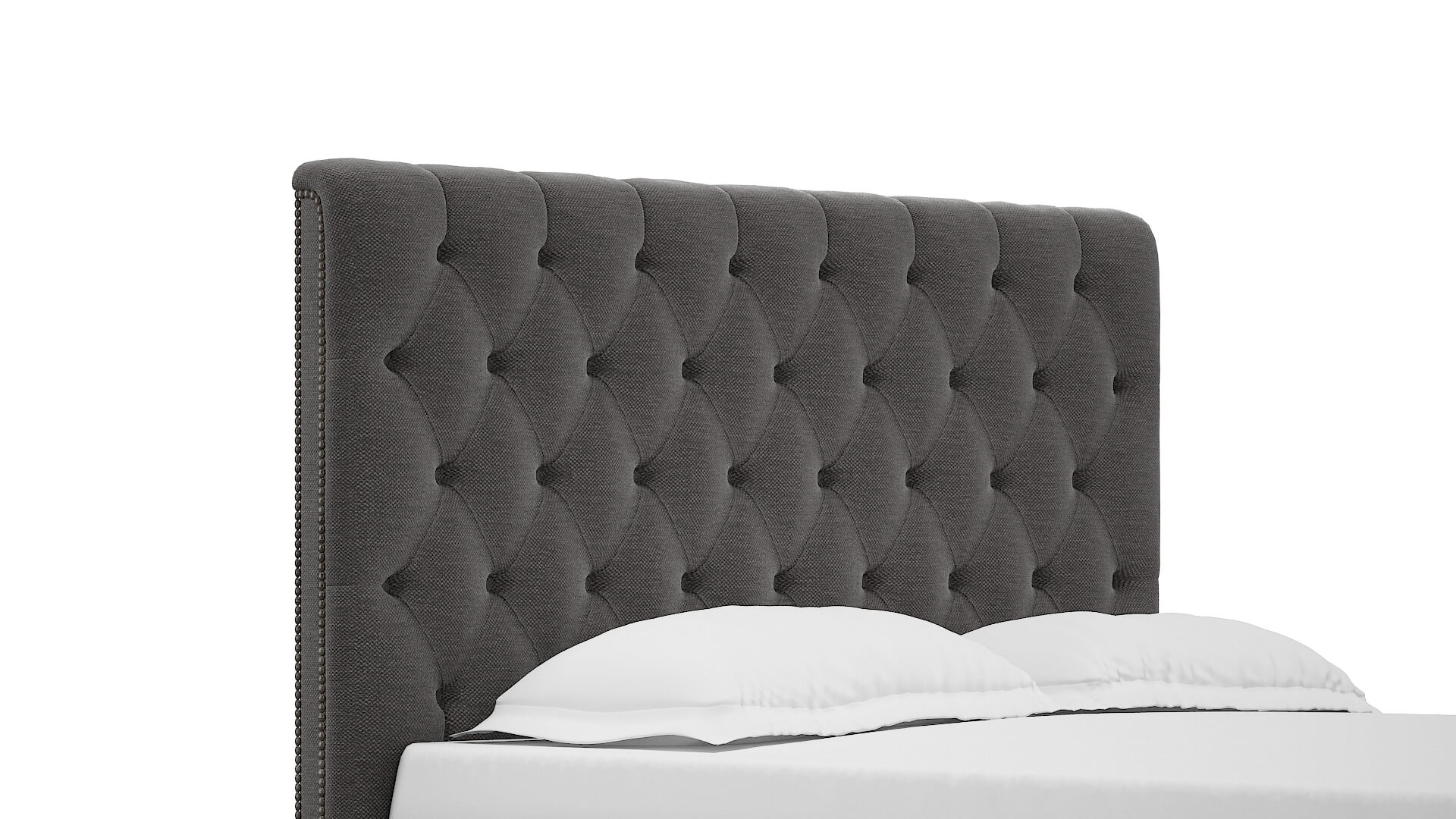 Remy Oscar Charcoal Bed Queen Headboard