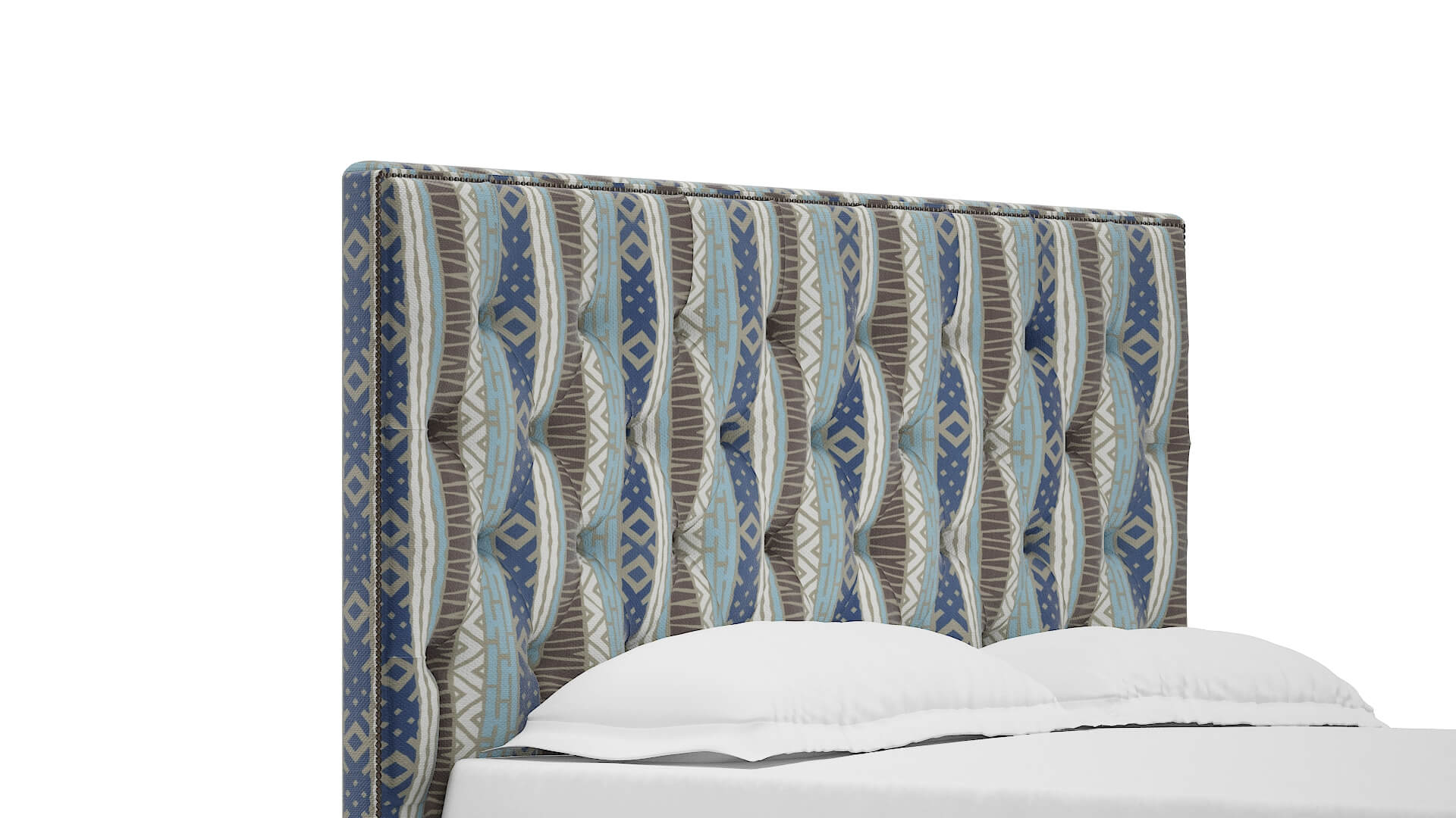 Rimini Bodhi Indigo Bed Queen Headboard