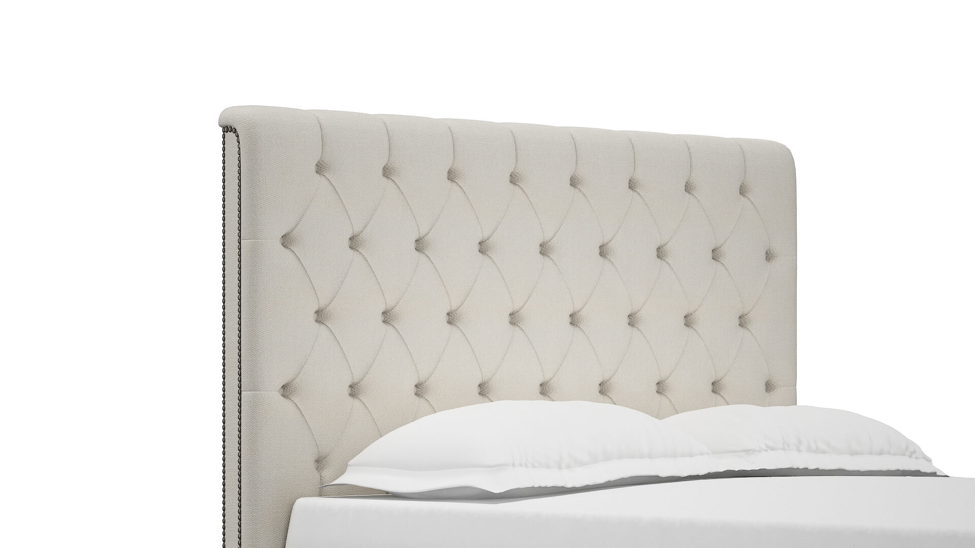 Sophia R_prize Cream Bed Queen Headboard