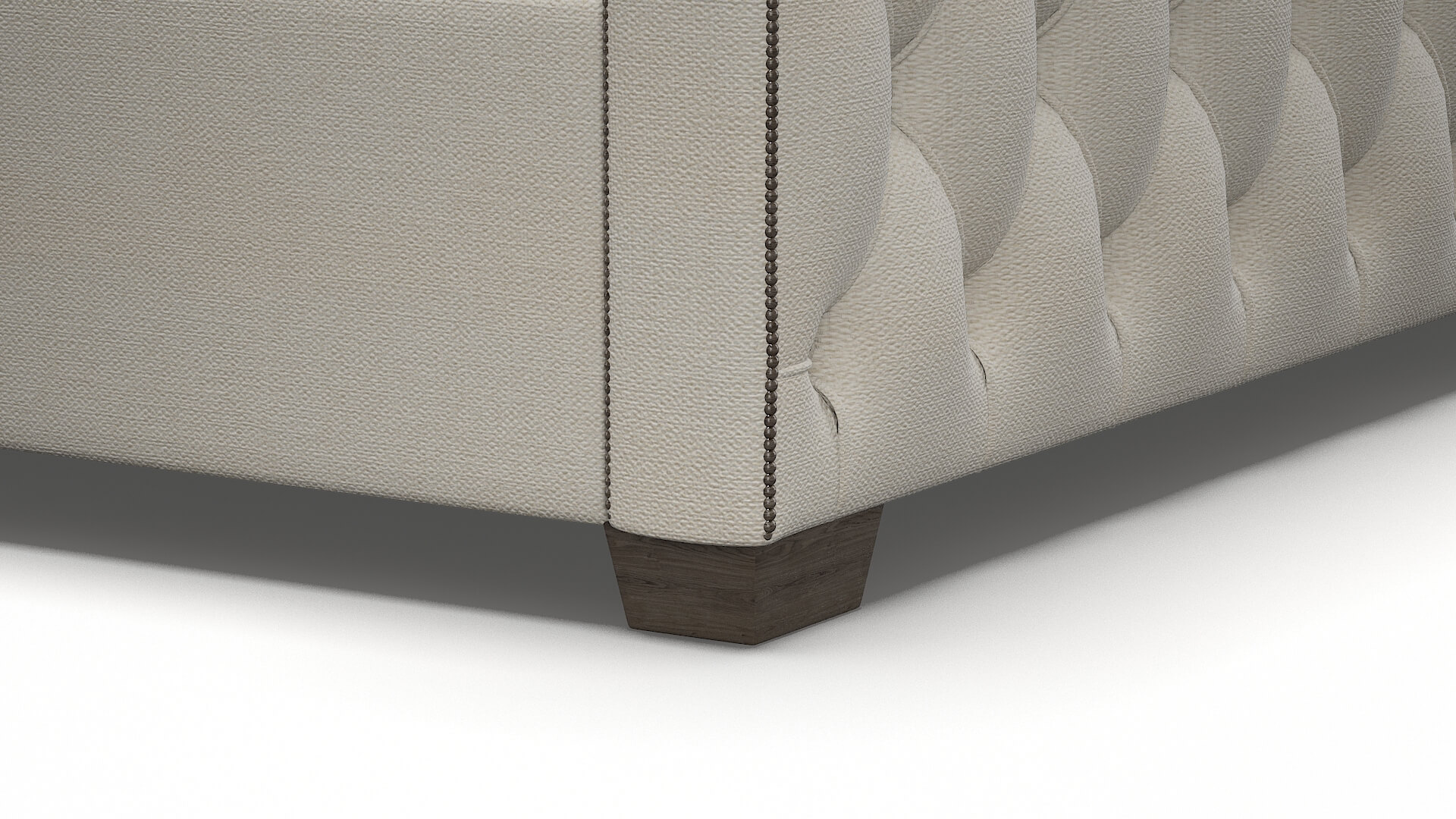 Aida Bungalow Ivory Bed Leg