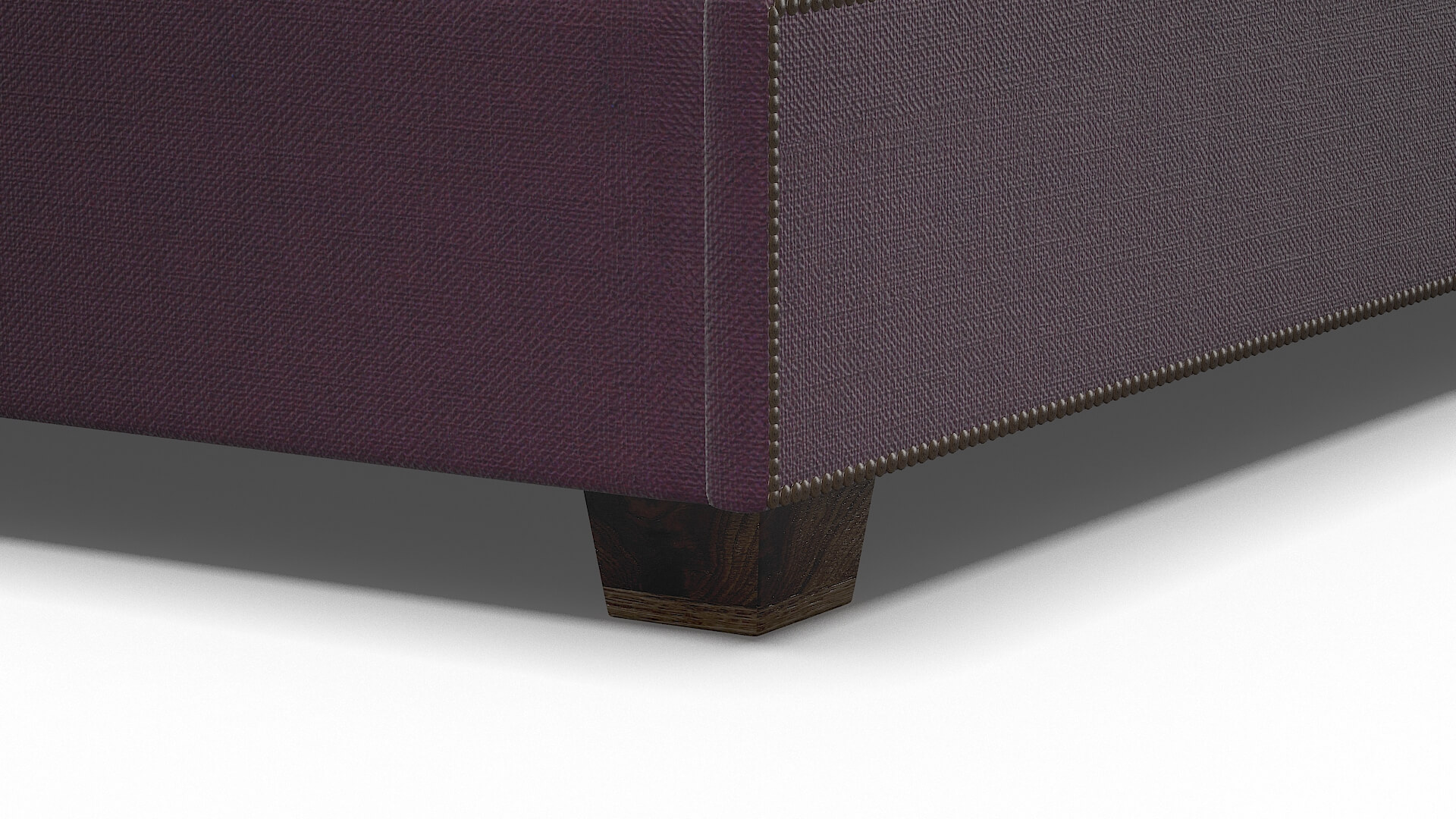 Bellezza Bella Aubergine Bed Leg