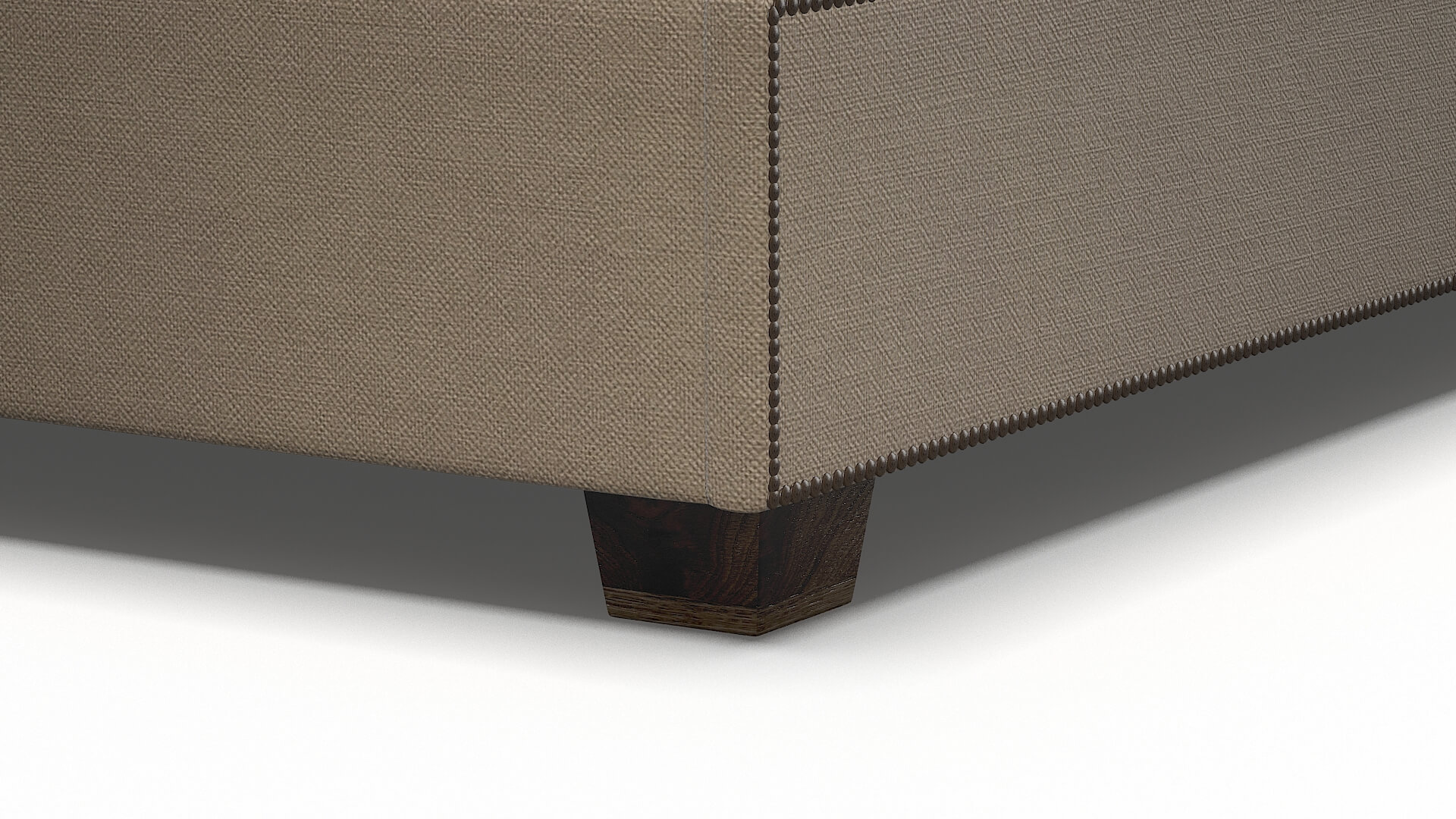 Bellezza Oakley Taupe Bed Leg