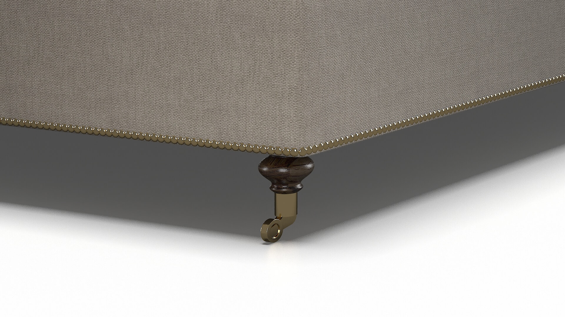 Bijou Derby Linen Bed Leg