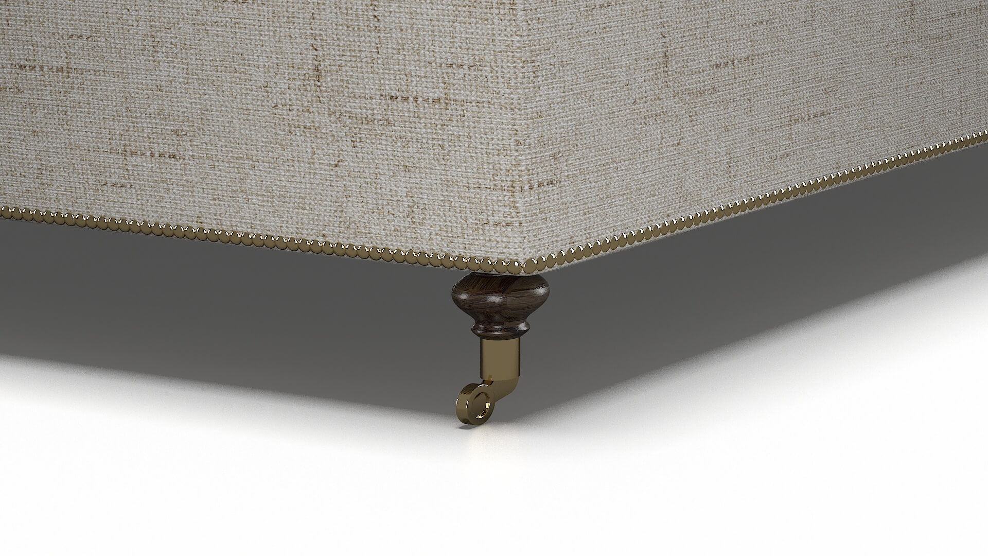 Bijou Derby Taupe Bed Leg