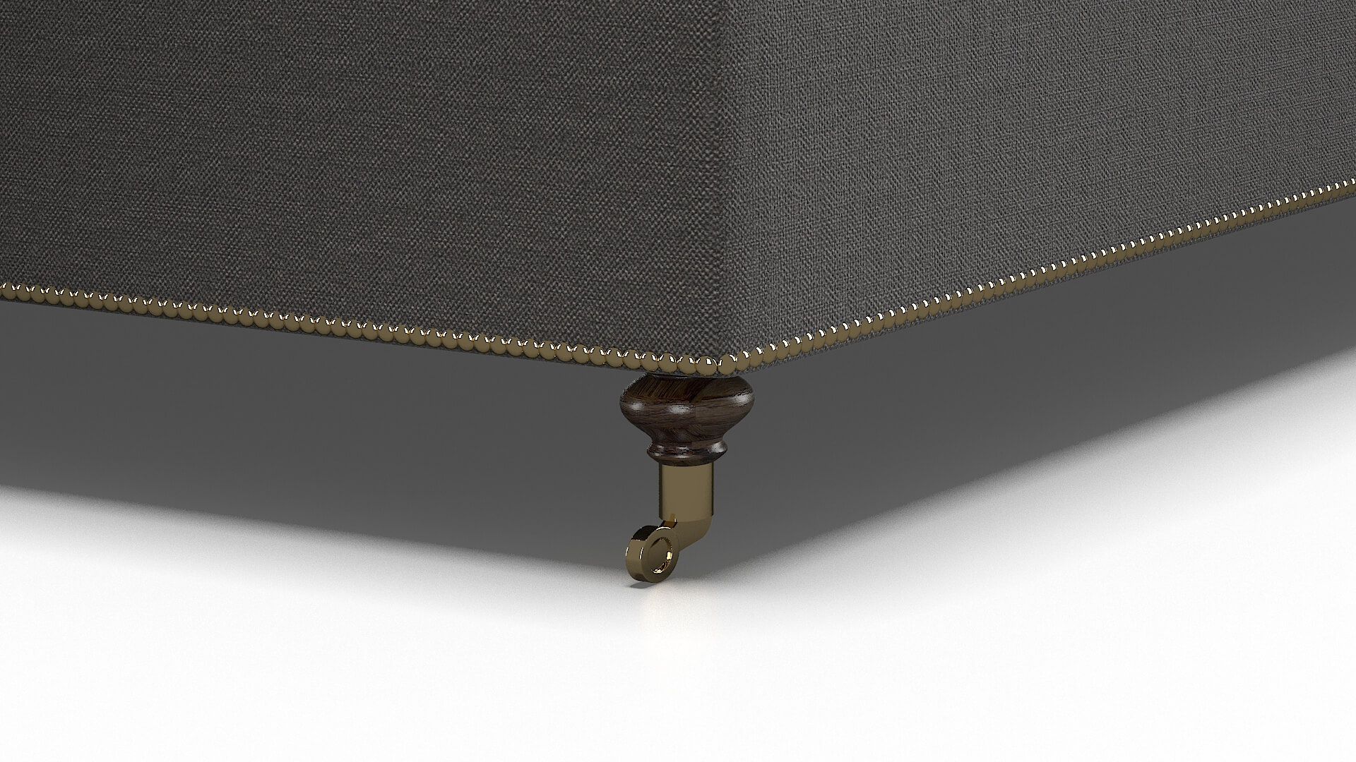 Bijou Oscar Grey Bed Leg