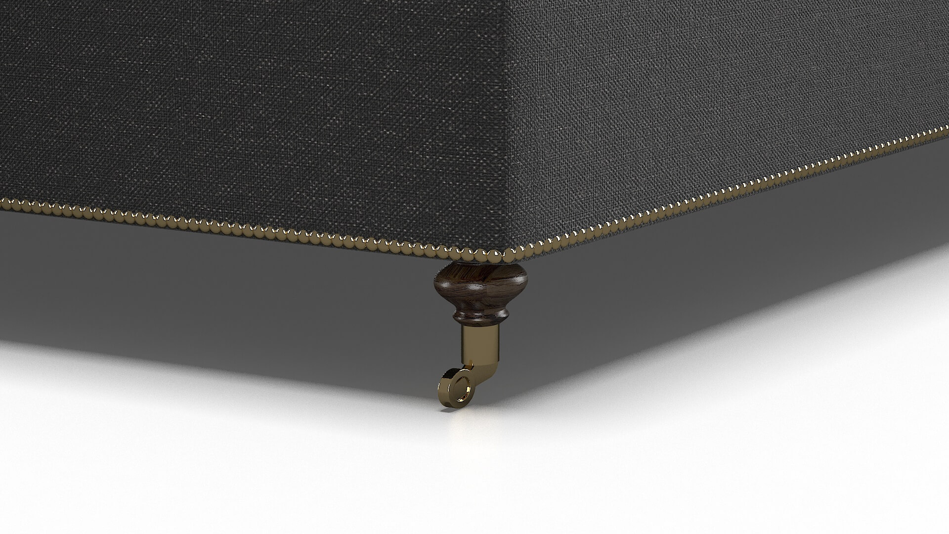 Bijou Phoenix Charcoal Bed Leg