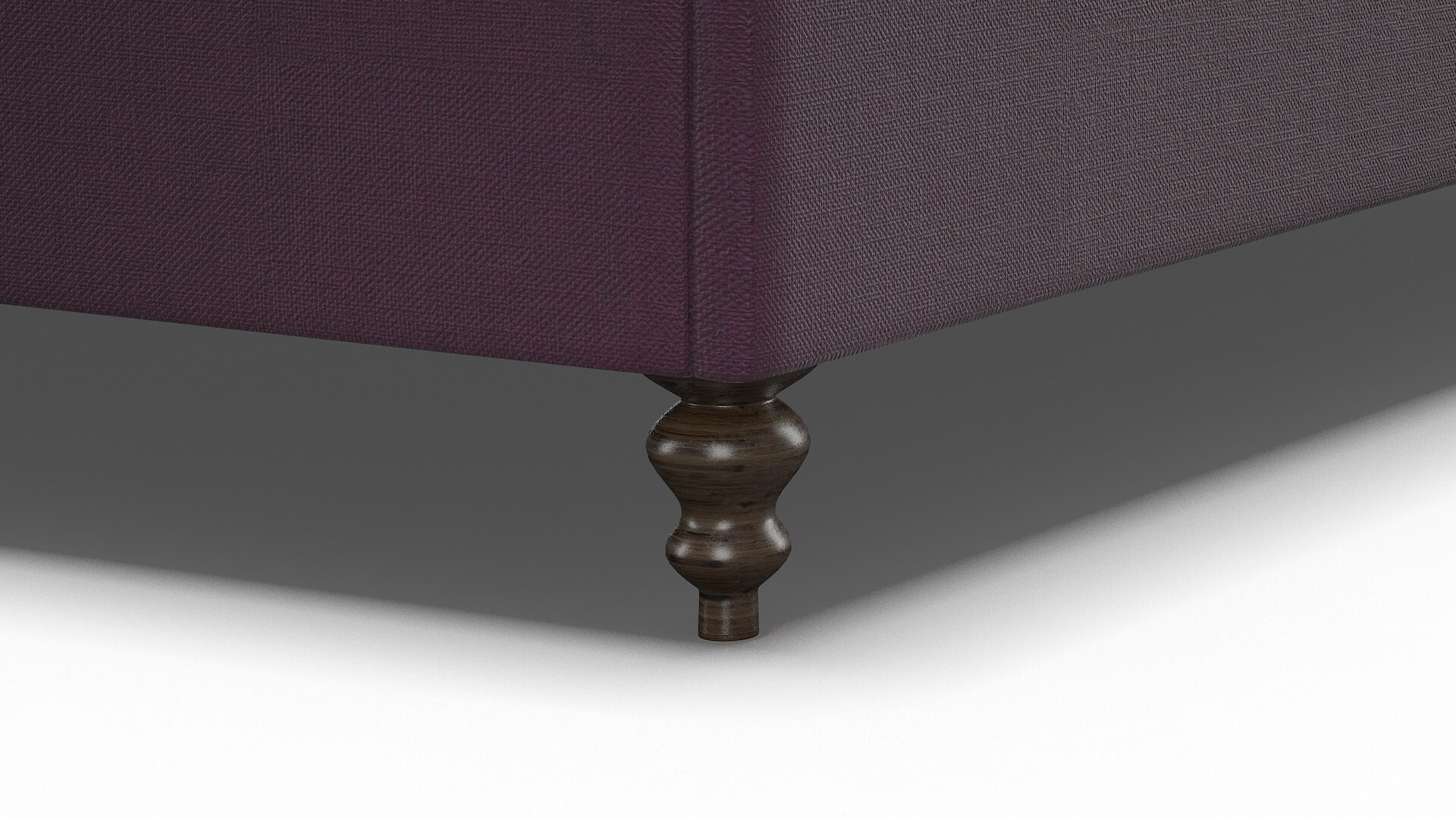 Decima Bella Aubergine Bed Leg