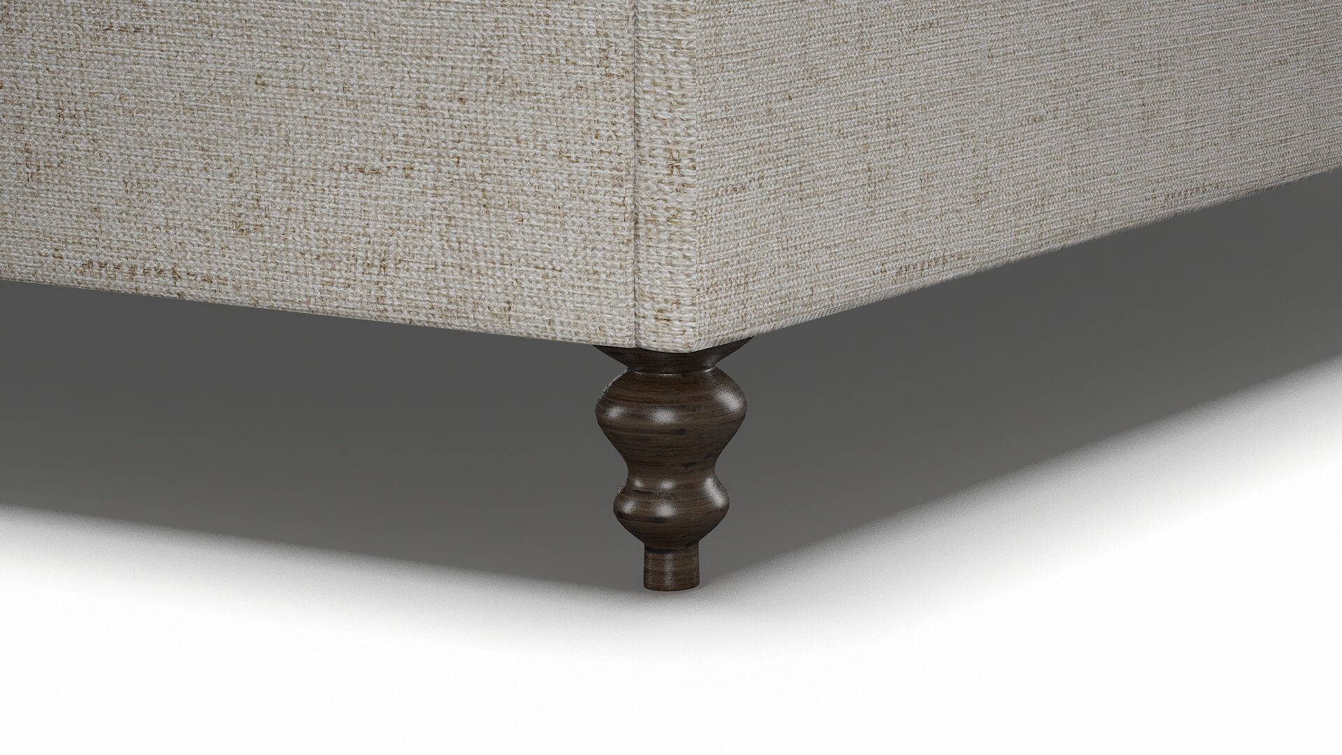 Decima Derby Taupe Bed Leg