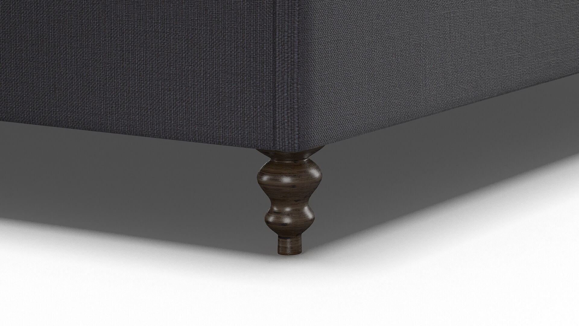 Decima Parker Charcoal Bed Leg