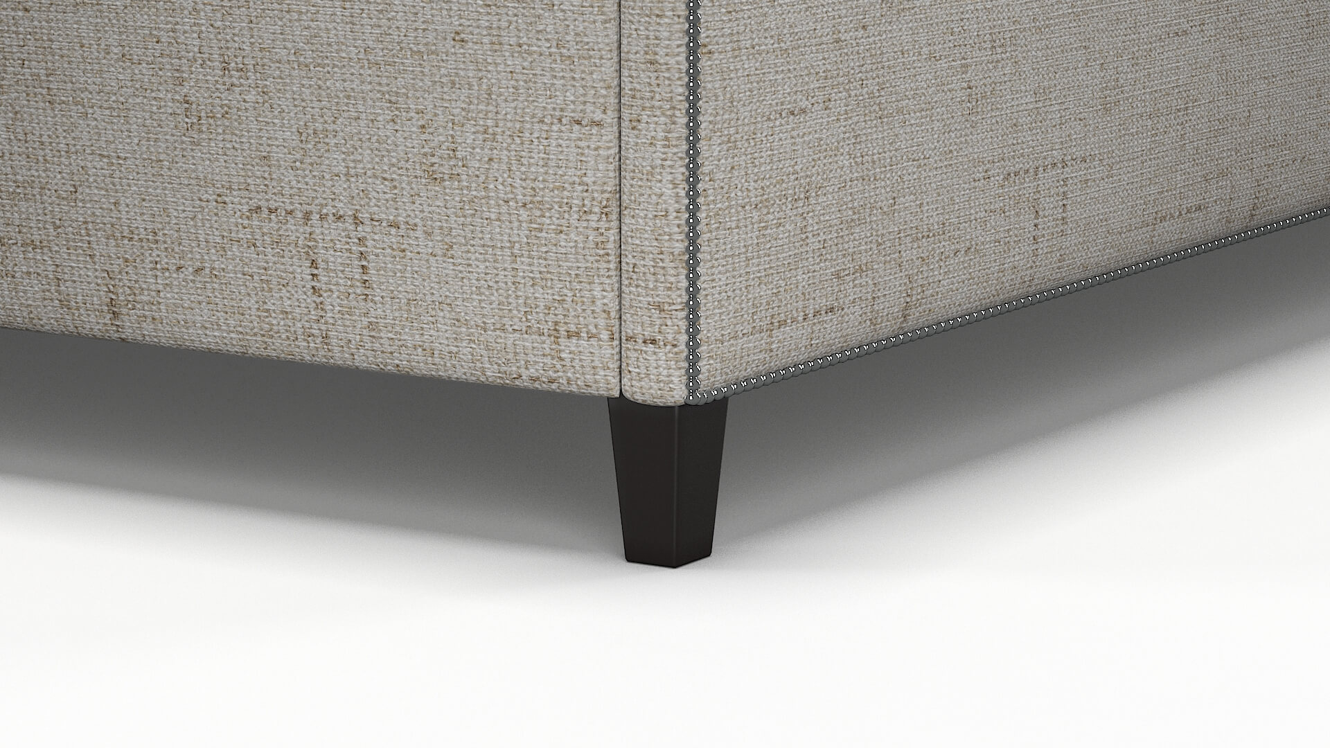 Hugo Derby Taupe Bed Leg