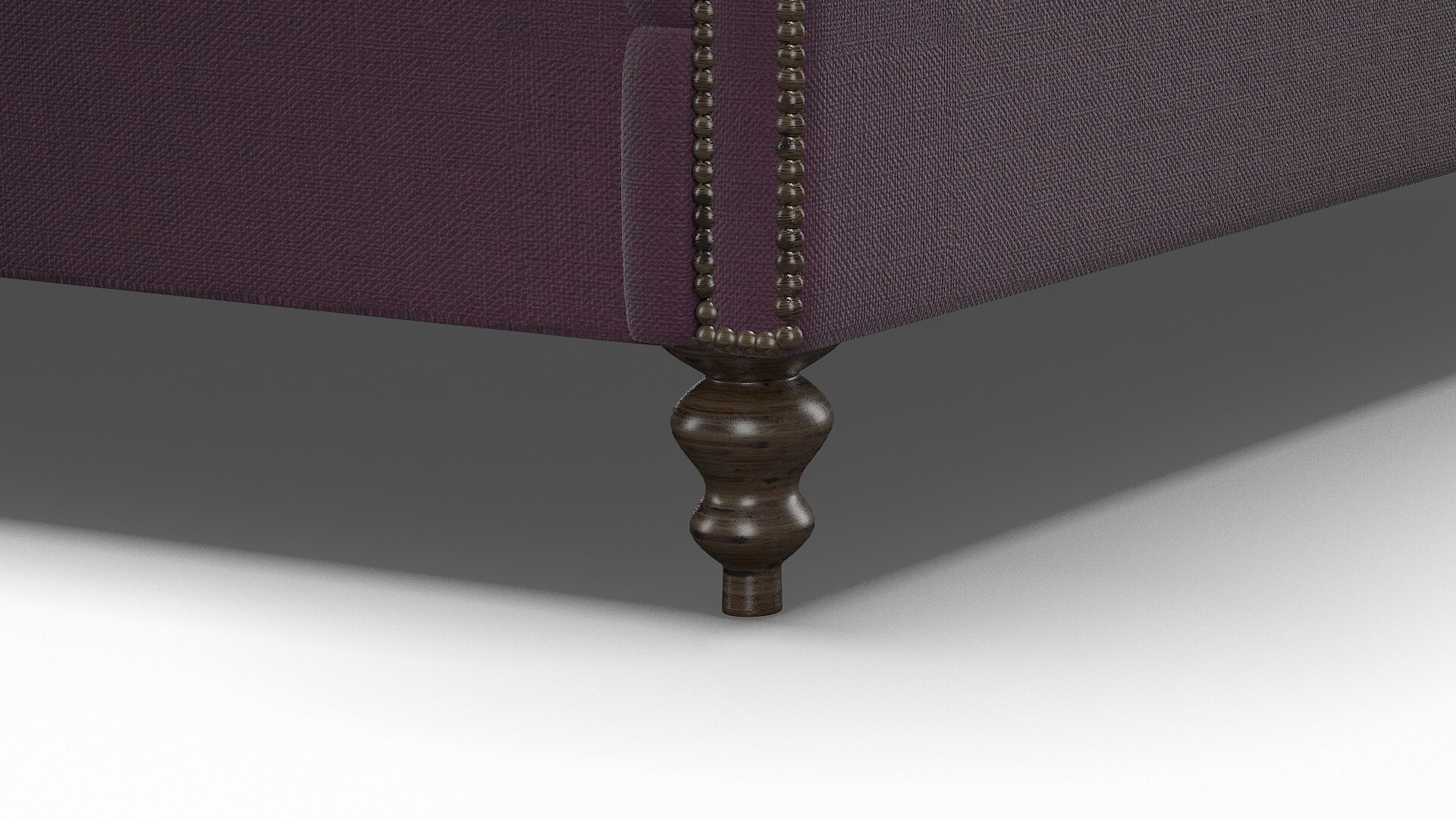 Kaila Bella Aubergine Bed Leg